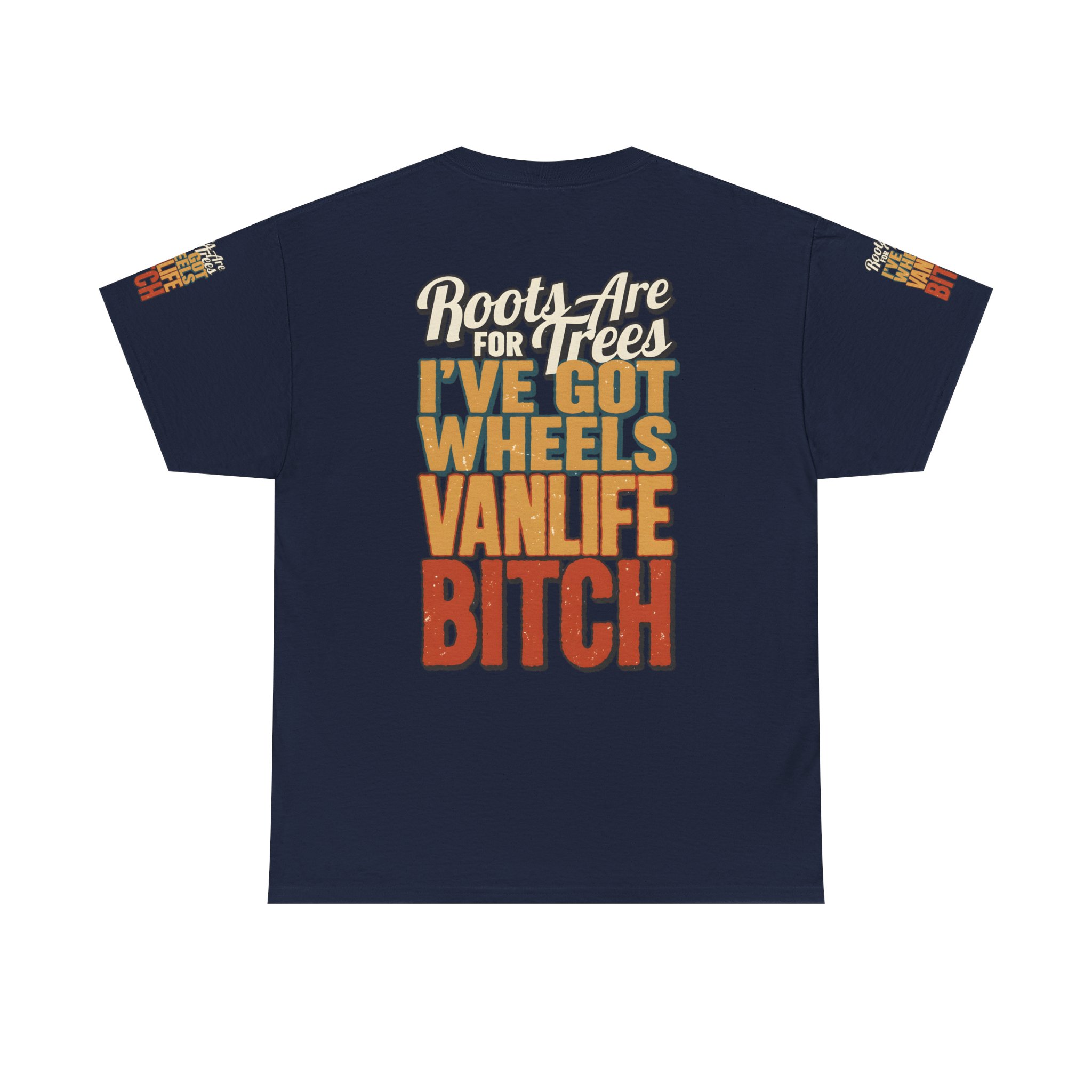 Unisex Heavy Cotton Tee — "Roots Are For Trees" Design F**K-Line