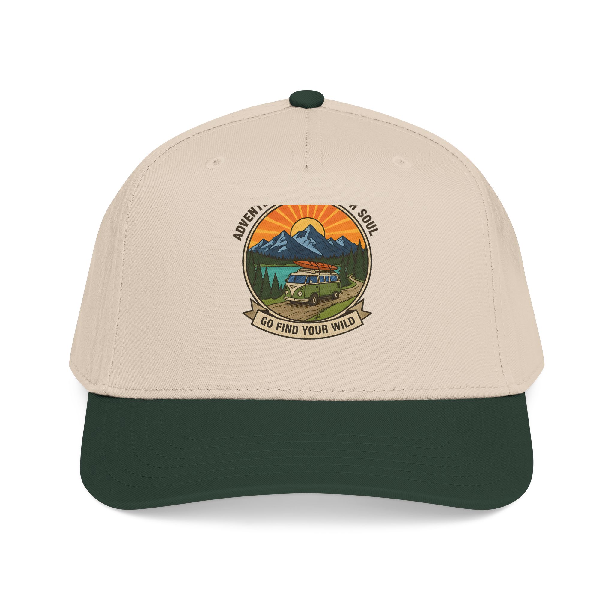 Baseball Cap — "Go Find Your Wild" Outdoor Patch