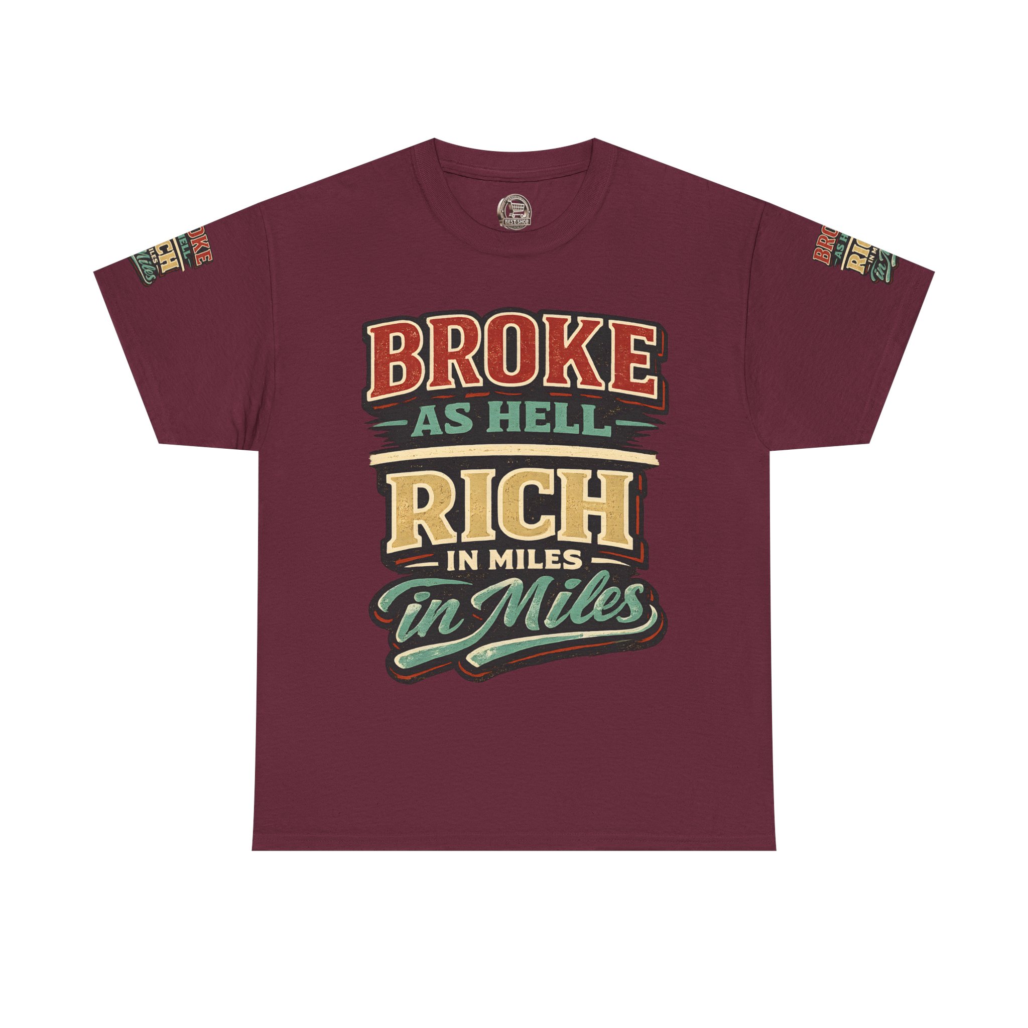 14902708423521392368_2048.jpeg Unisex Heavy Cotton Tee — "Broke As Hell" Design F**K-Line