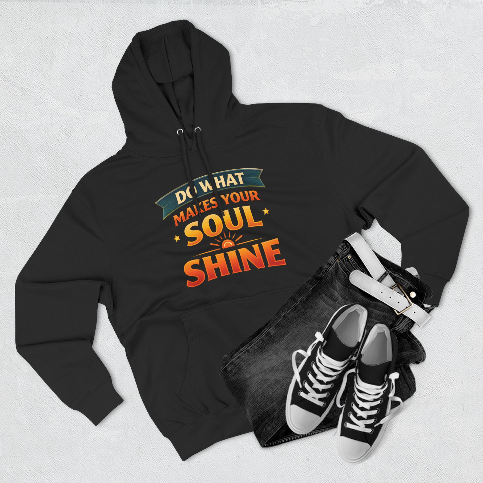 14936759458077868291_2048.jpeg Three-Panel Fleece Hoodie - "Do What Makes Your Soul Shine" Design Scenic-Line