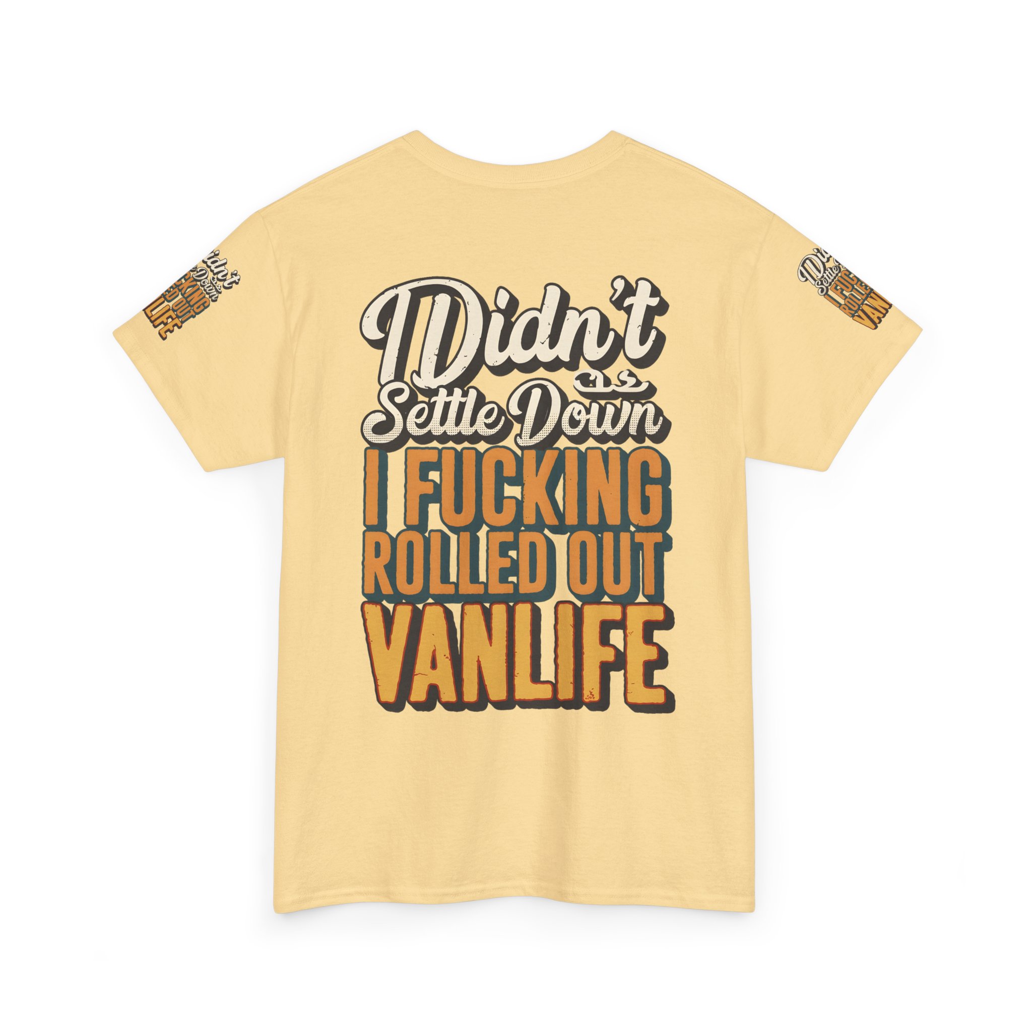 14942662530172048747_2048.jpeg Unisex Heavy Cotton Tee — "Dind´t Settle Down" Design F**K-Line