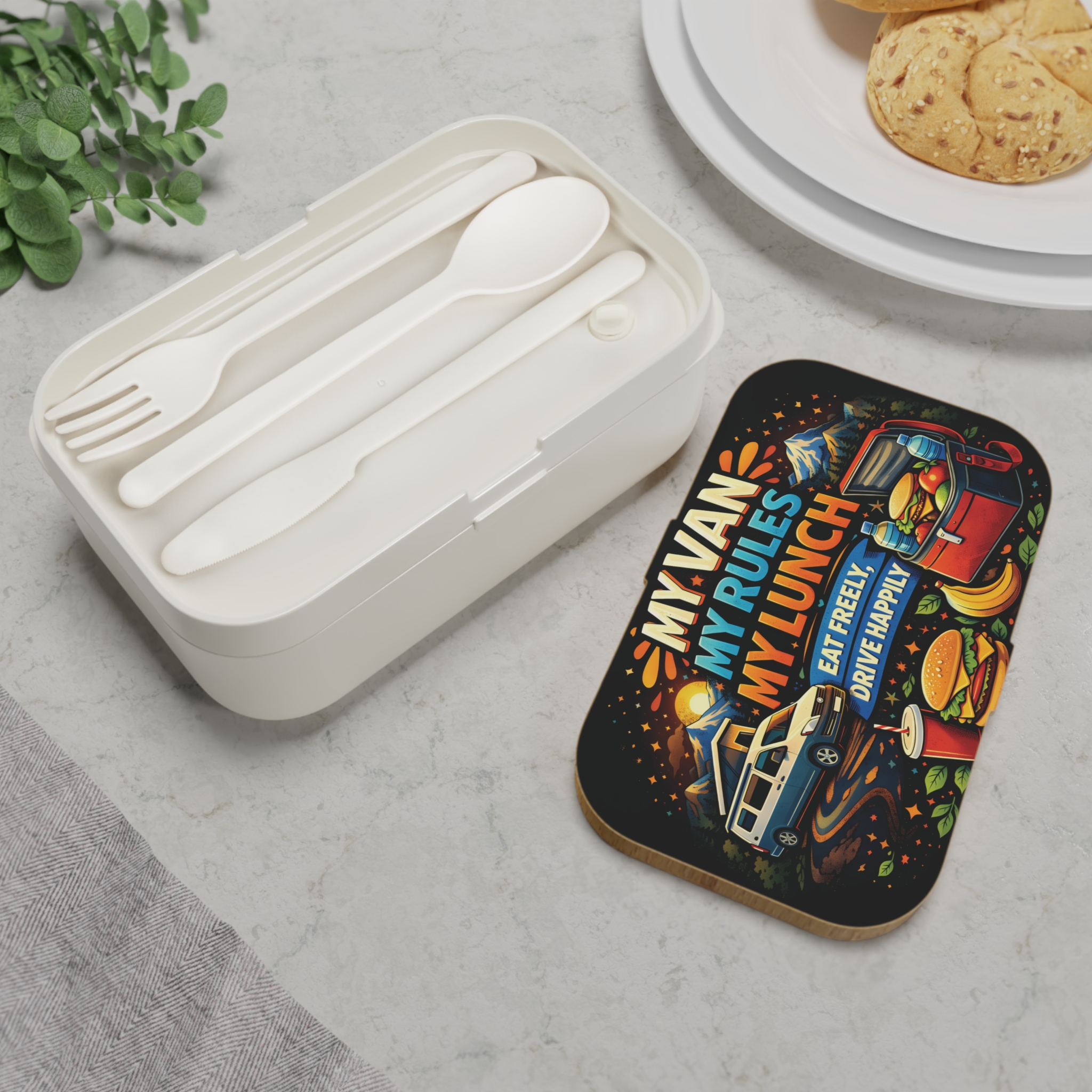 Adventure Camper Bento Box — "My Van, My Rules, My Lunch" Camper Van Lunchbox