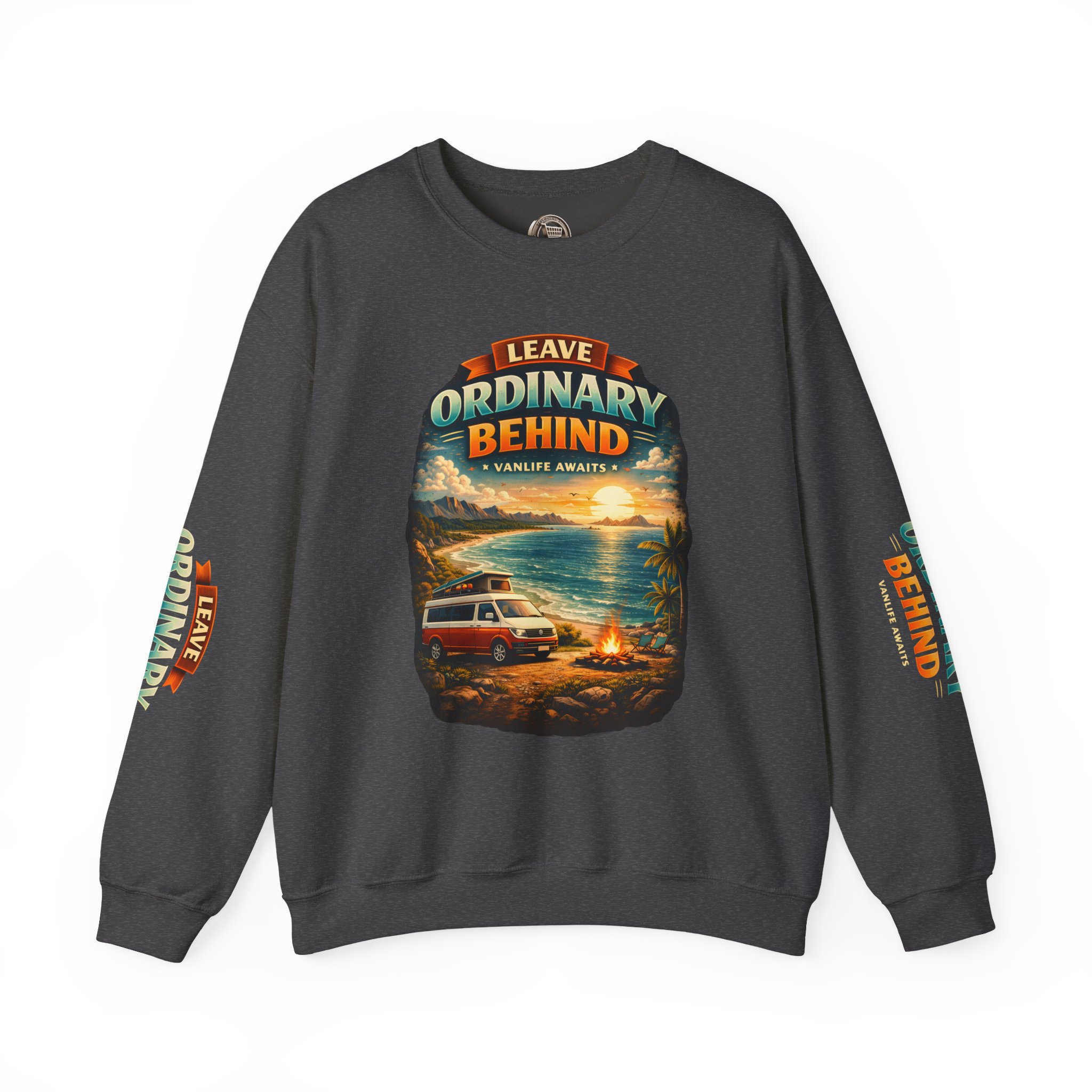 Unisex Heavy Blend™ Crewneck Sweatshirt — "Leave Ordinary Behind" Design Scenic-Line