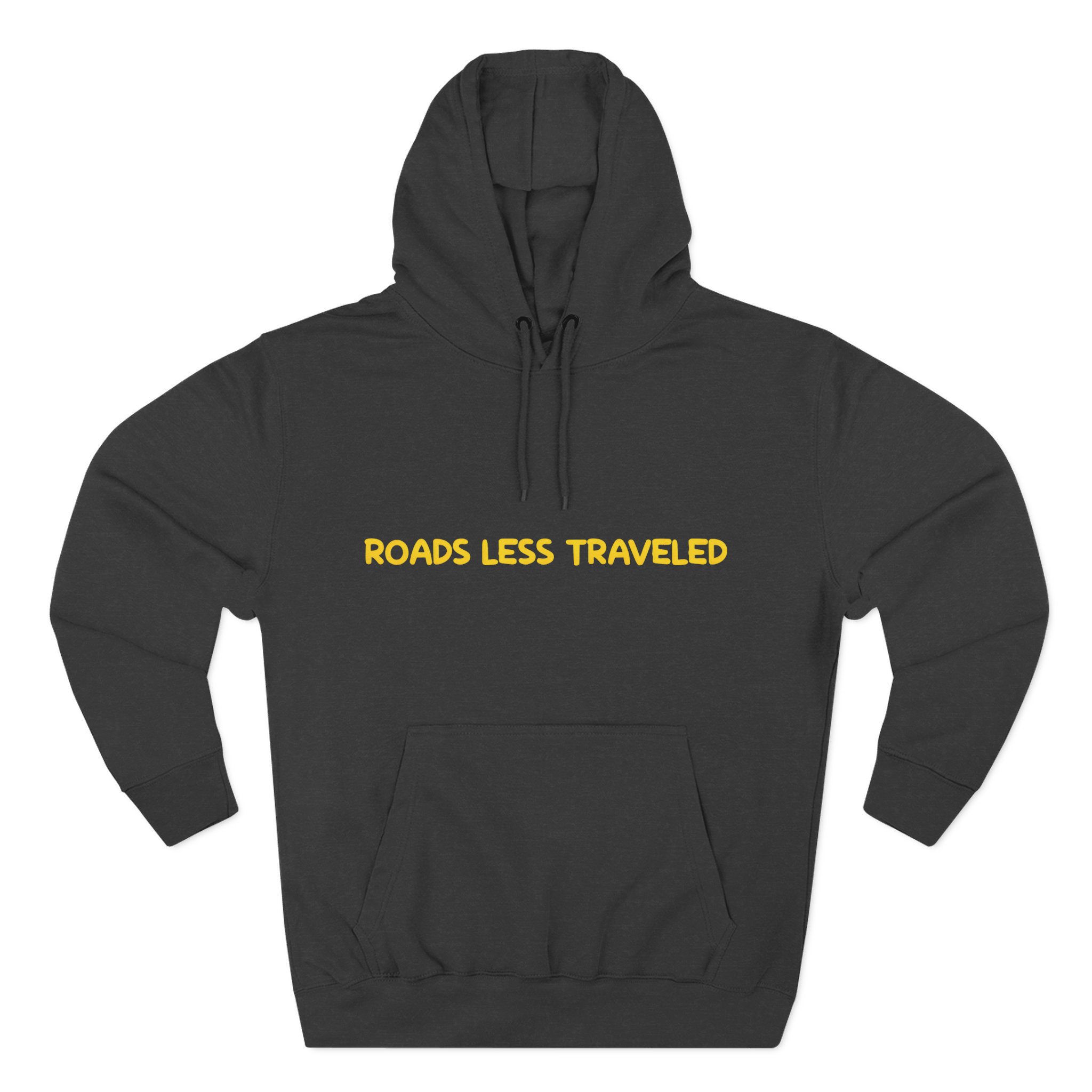 Three-Panel Fleece Hoodie - "Roads Less Traveled" Design Sitcom-Line