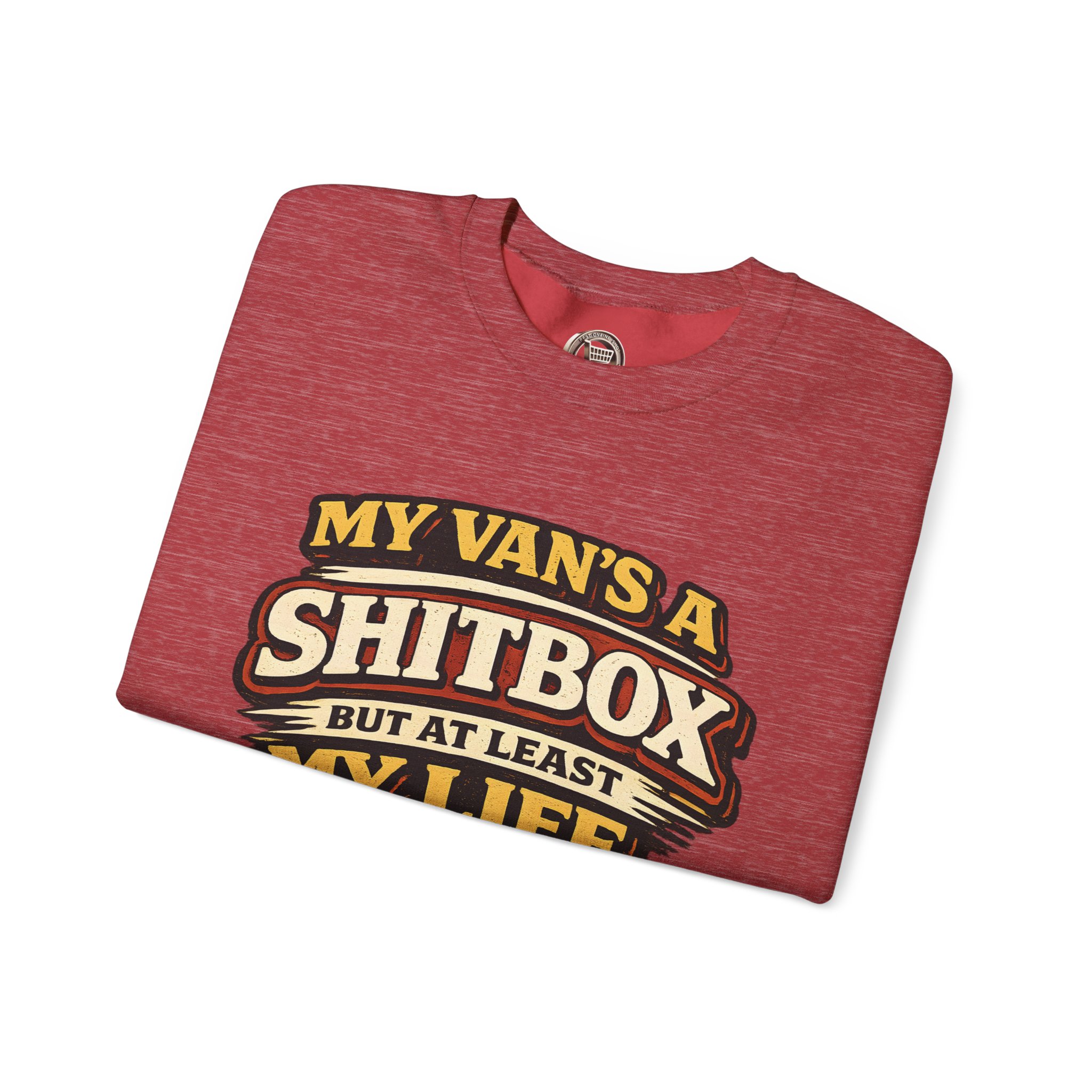 14971112454059433628_2048.jpeg Unisex Heavy Blend™ Crewneck Sweatshirt — "My Van`s A Shitbox" Design F**K-Line