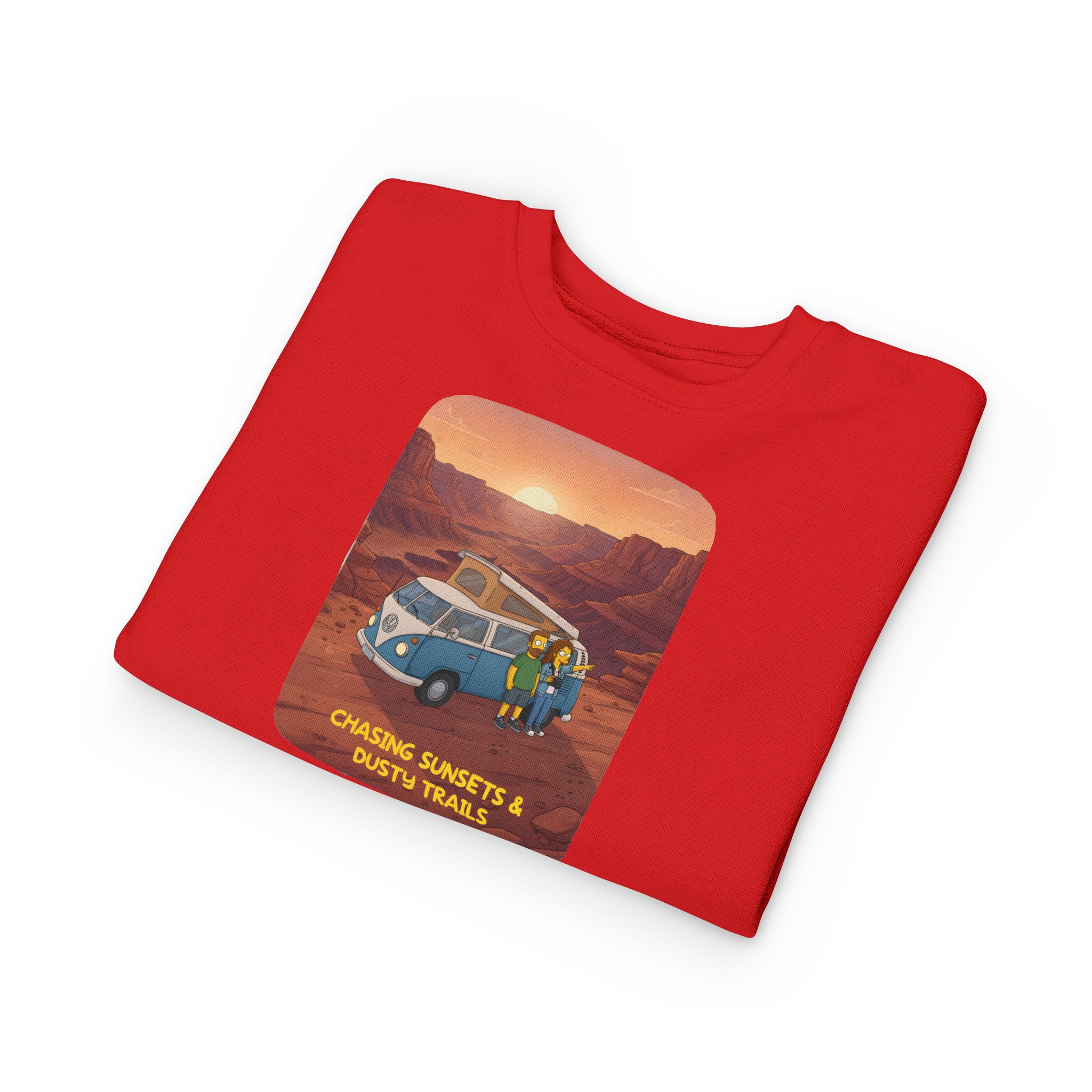 Toddler Sweatshirt - "Chasing Sunsets And Dusty Trails" (Design Sitcom-Line)