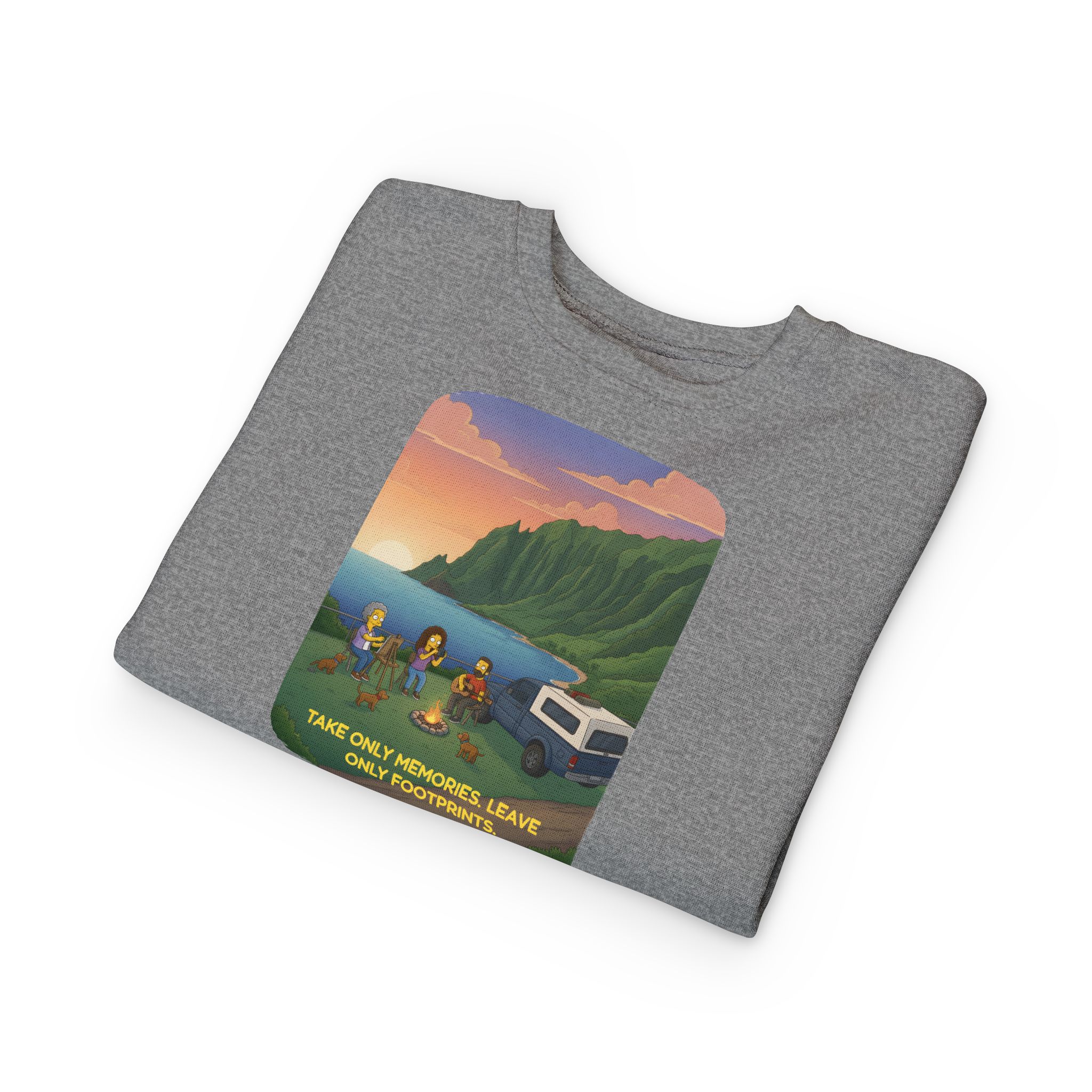 Toddler Sweatshirt - "Take Only Memories-Leave Only Footprints" (Design Sitcom-Line)