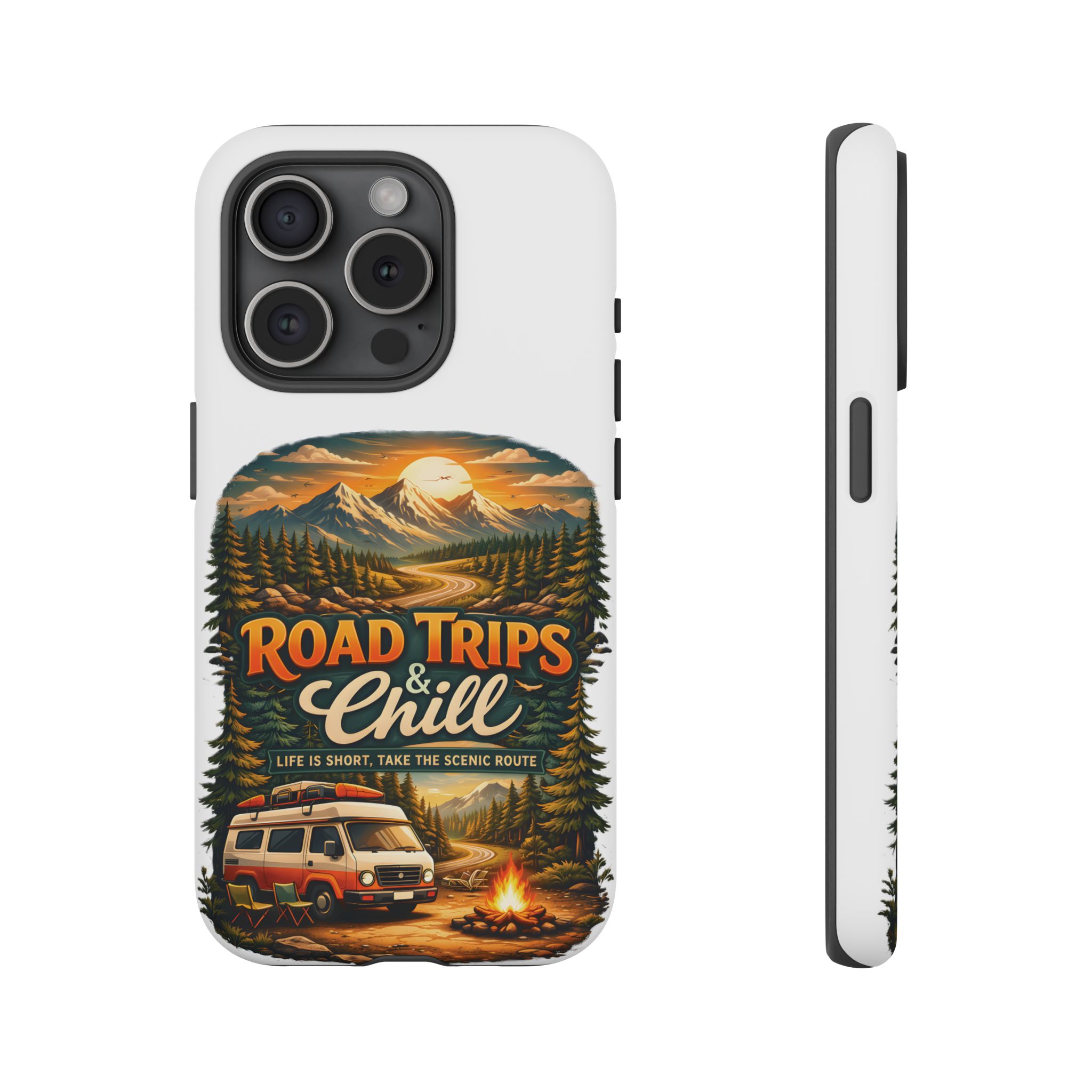 Phone Case — "Road Trips and Chill" (Design Scenic-Line)
