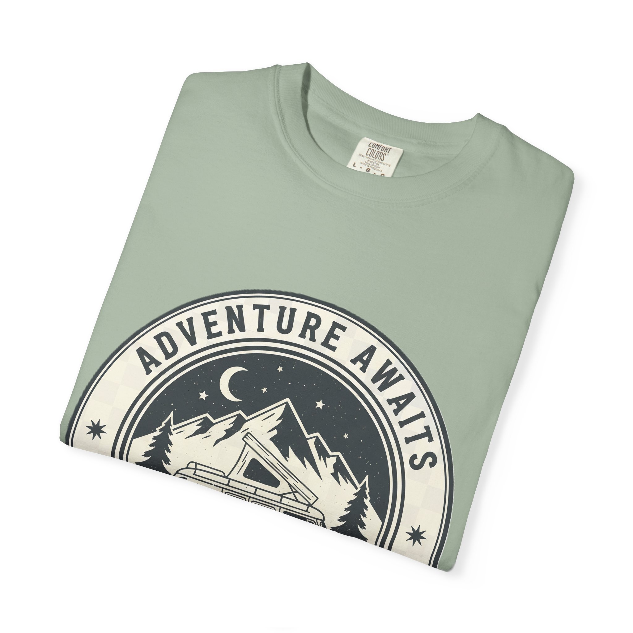 15013634206118157456_2048.jpeg T-Shirt — "Adventure Awaits-Go Where You Feel Most Alive" (Front + Back Printed) Outdoor Travel Tee