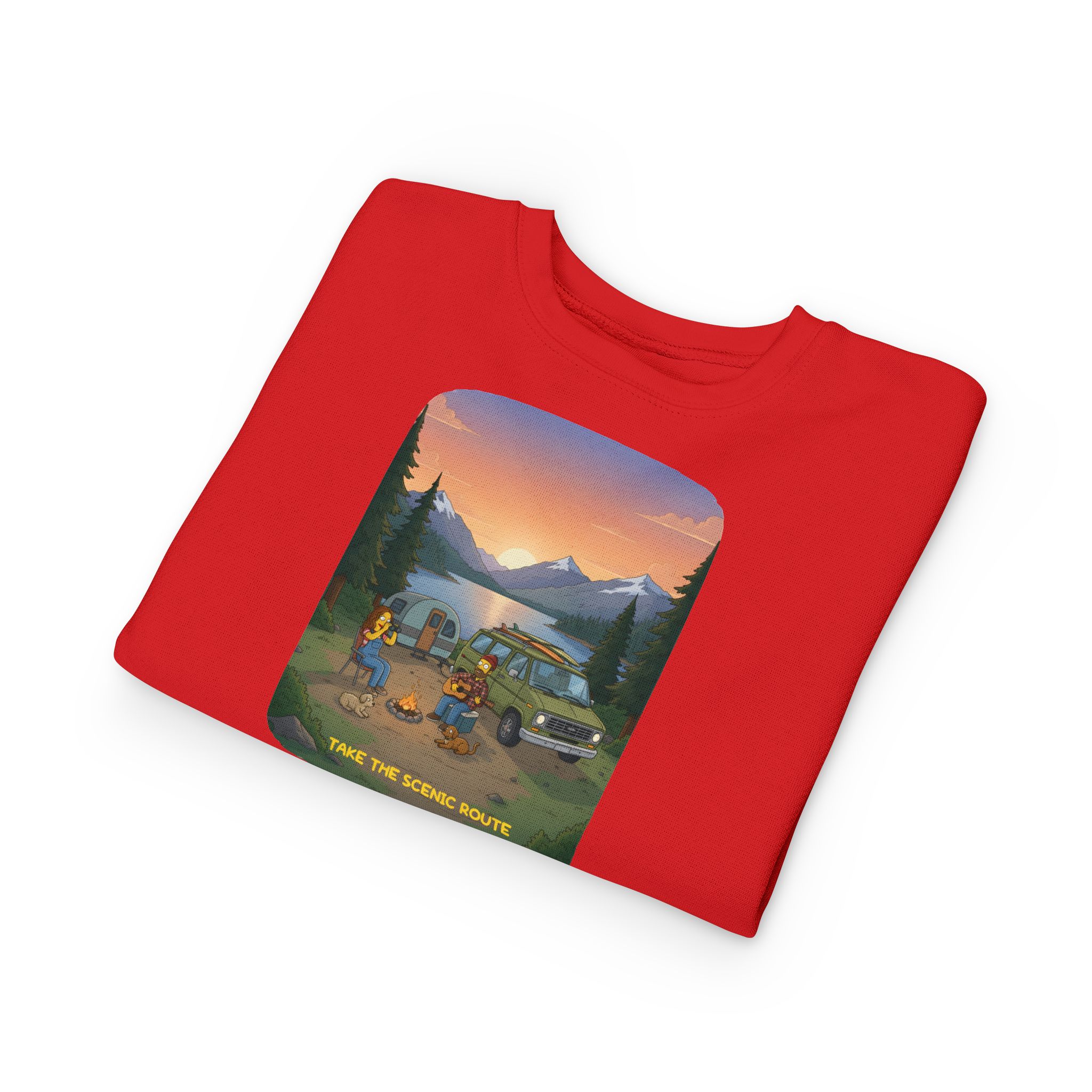 Toddler Sweatshirt - "Take The Scenic Route" (Design Sitcom-Line)