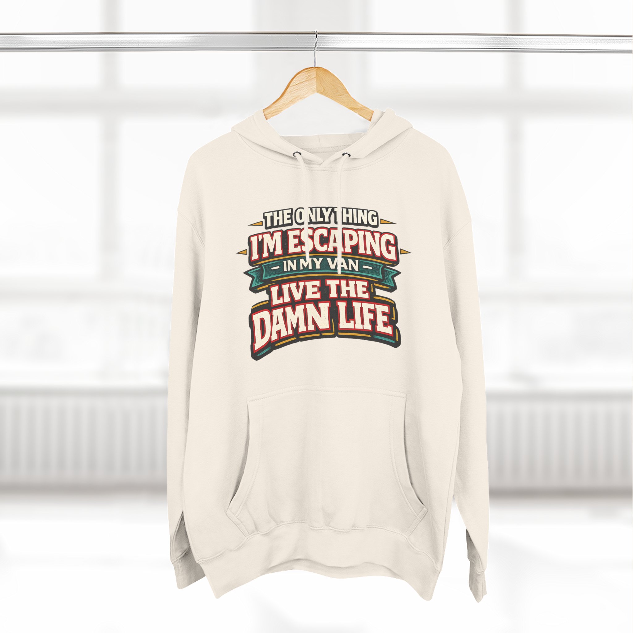 15042206187157000930_2048.jpeg Three-Panel Fleece Hoodie - "The Only Thing I´m Escaping" Design F**K-Line