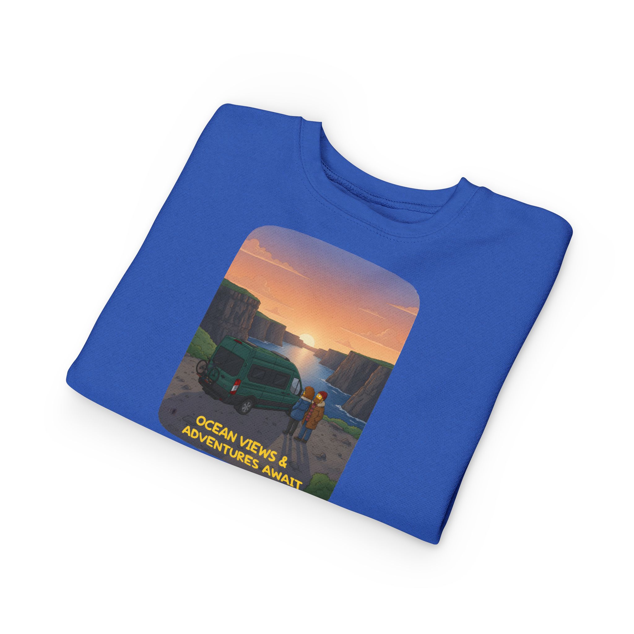 15042502365134450598_2048-1.jpeg Toddler Sweatshirt - "Ocean Views-Adventures Awaits" (Design Sitcom-Line)