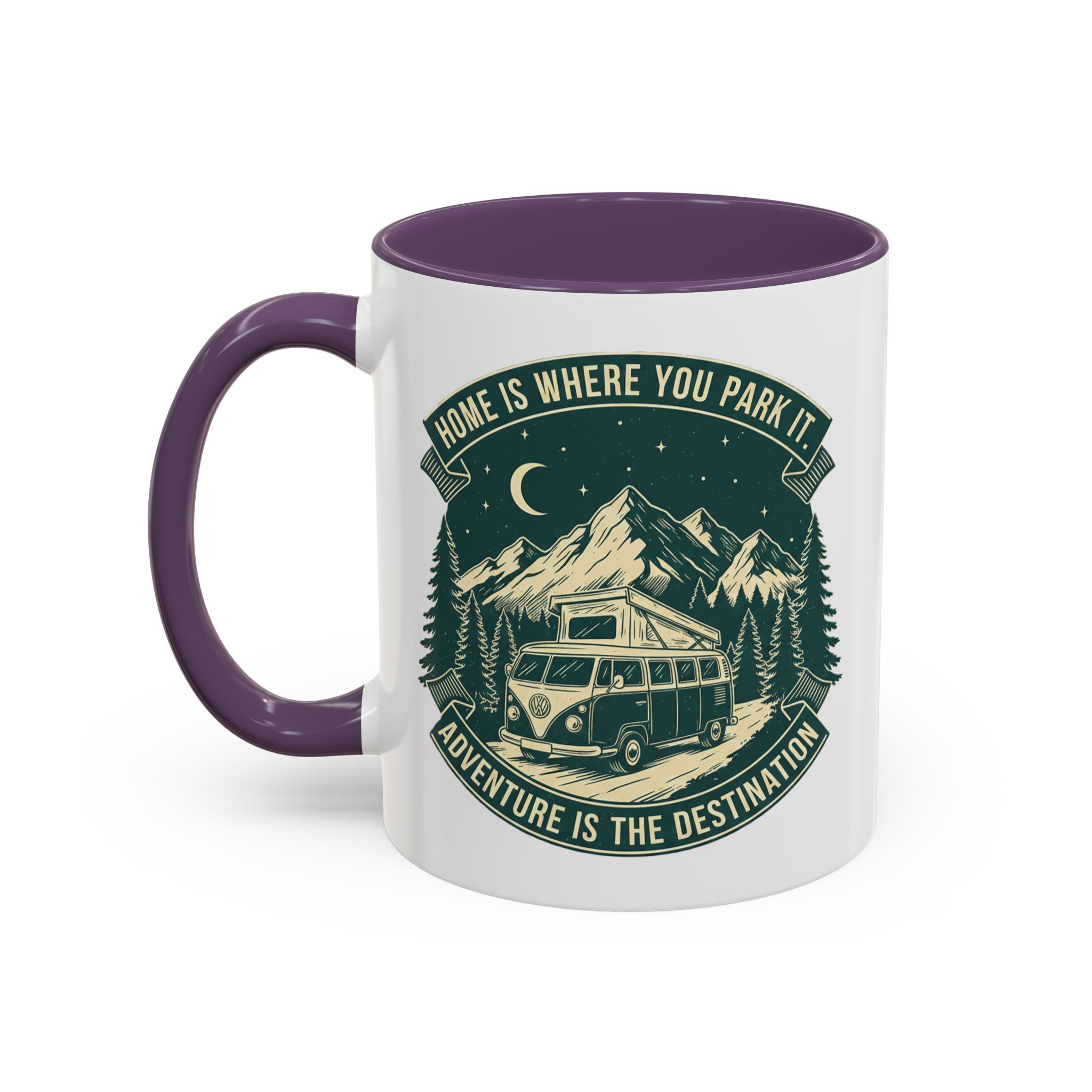 Coffee Mug — "Home Is Where You Park It-Adventure is the destination"  (11/15oz) (Both sides printed)