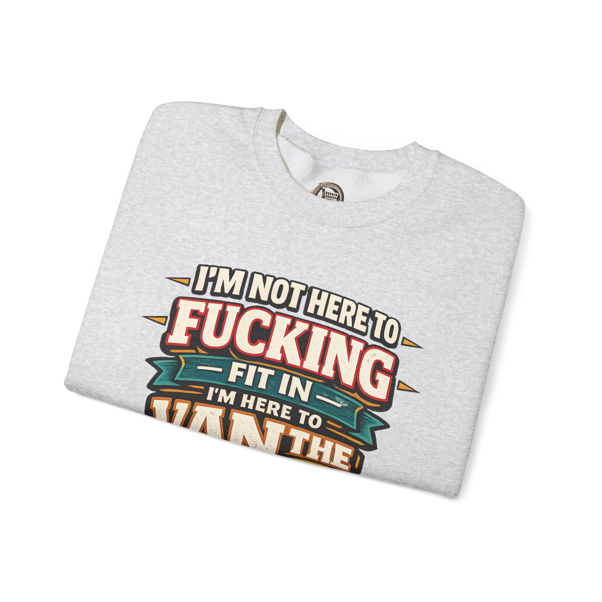 15053330917727951363_2048.jpeg Unisex Heavy Blend™ Crewneck Sweatshirt — "I´m Not Here To Fucking Fit In" Design F**K-Line