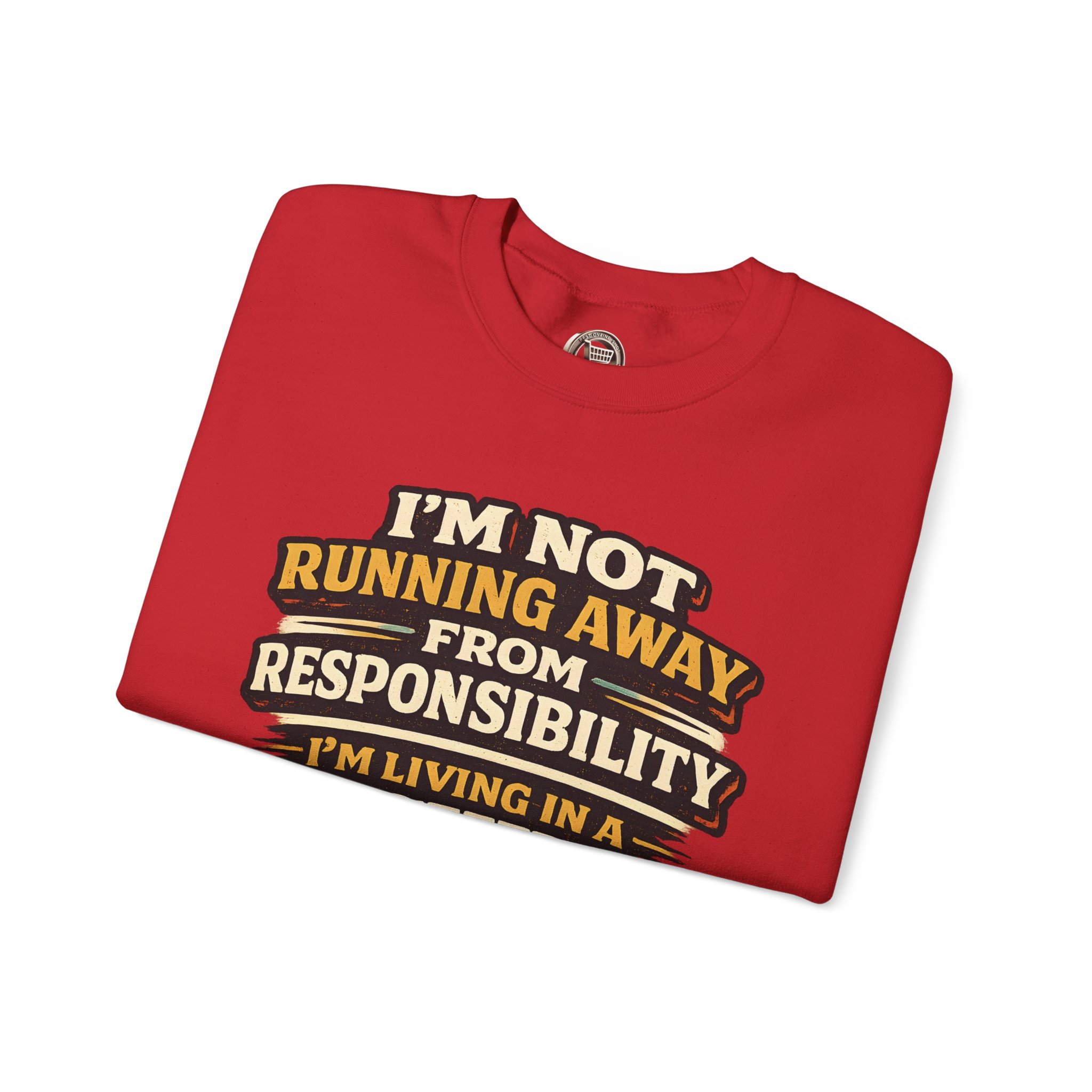15060040774149131590_2048.jpeg Unisex Heavy Blend™ Crewneck Sweatshirt — "I`m Not running Away" Design F**K-Line