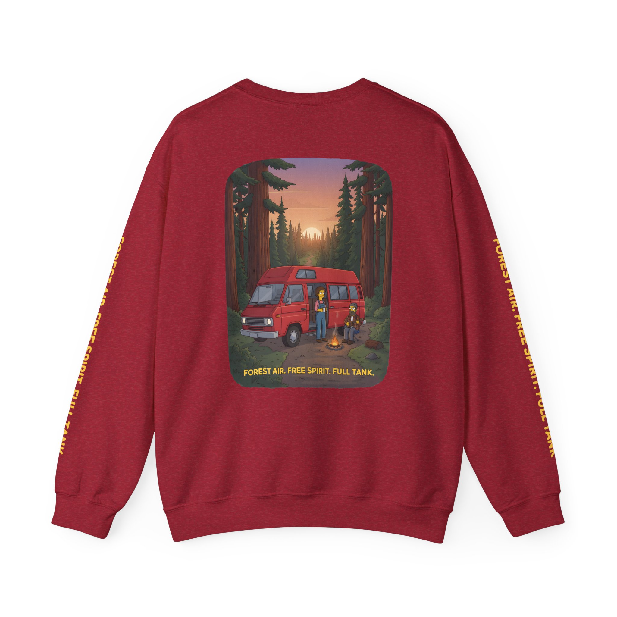 15090039306072992354_2048.jpeg Unisex Heavy Blend™ Crewneck Sweatshirt — "Forest Air Free Spirit Full Tank" Design Sitcom-Line