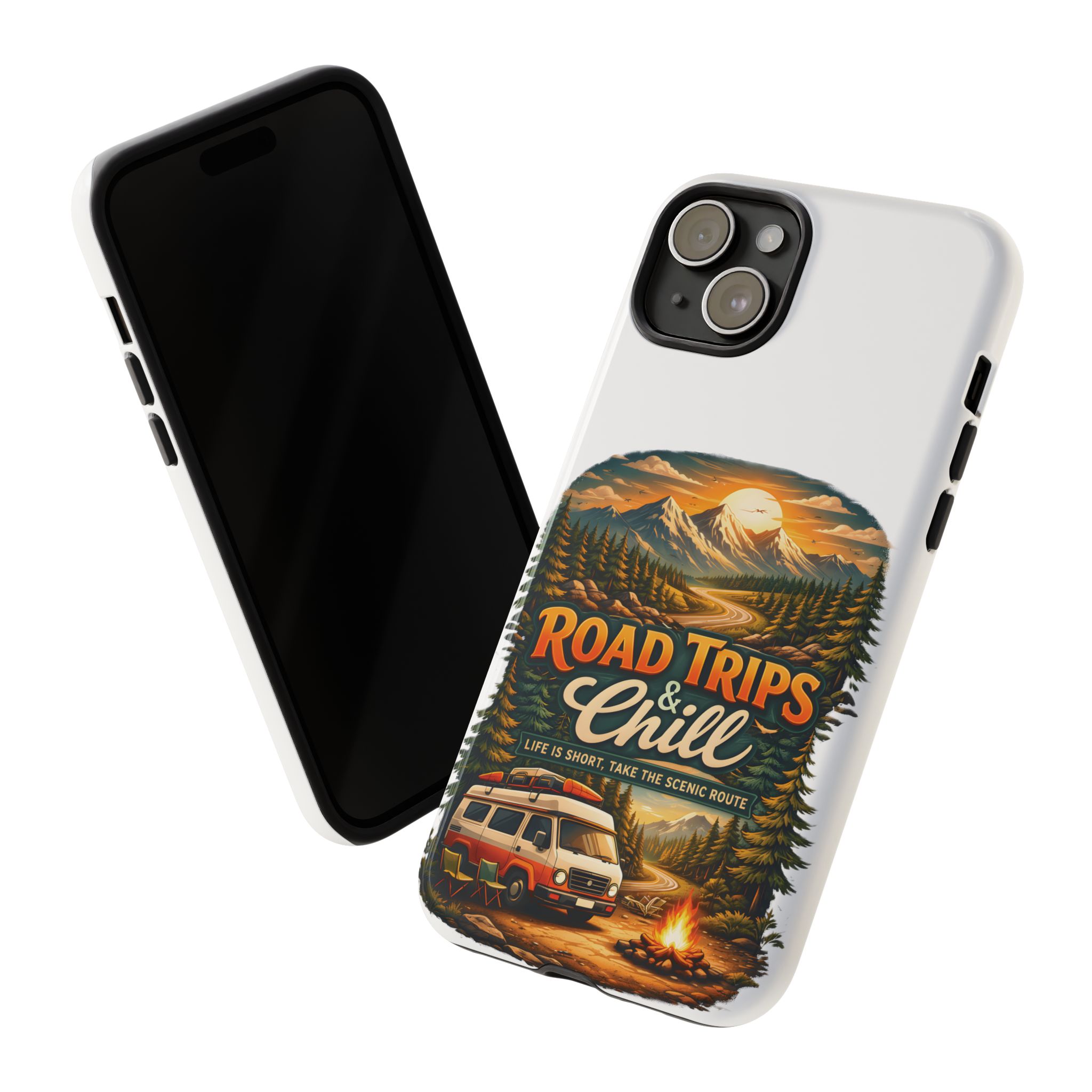 Phone Case — "Road Trips and Chill" (Design Scenic-Line)