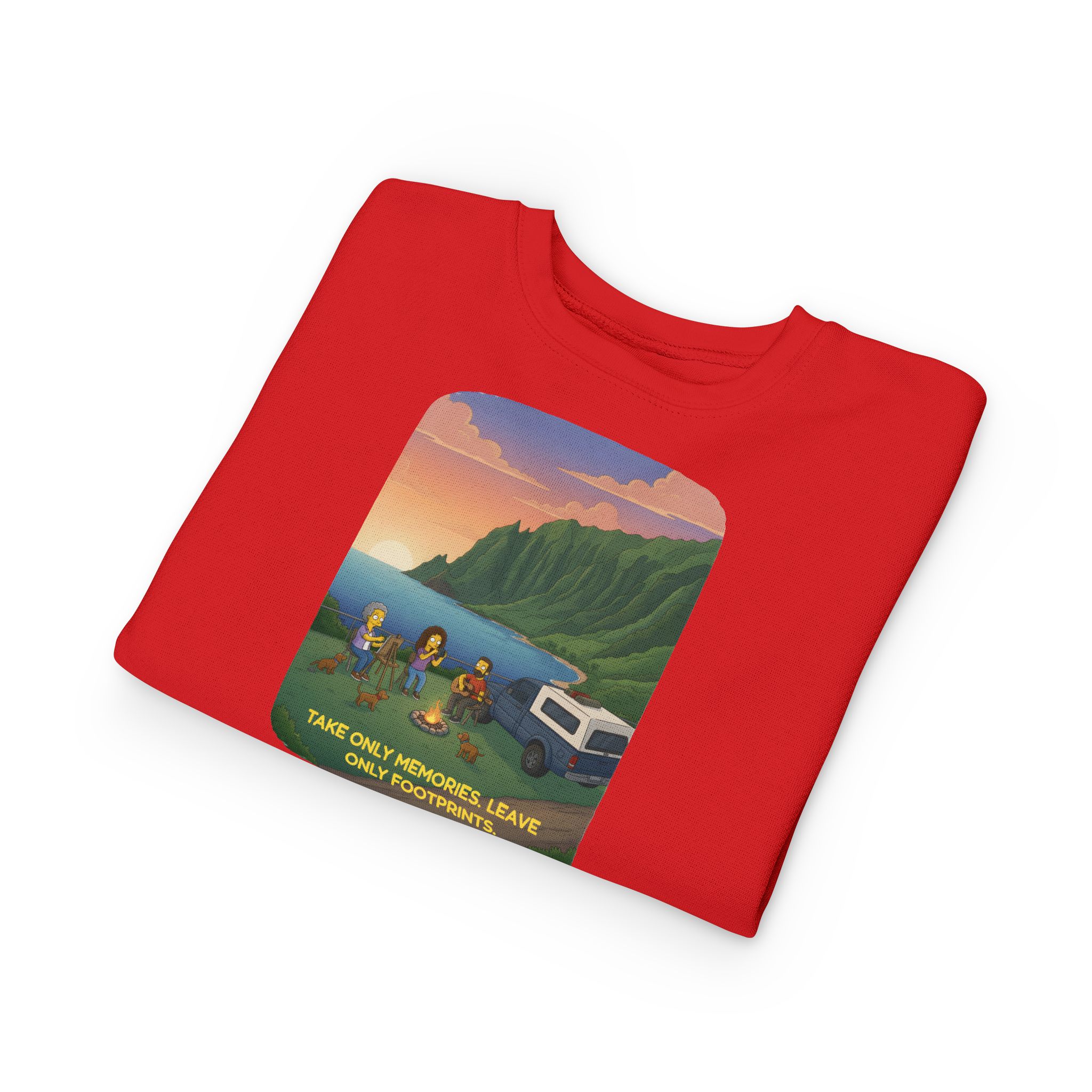 Toddler Sweatshirt - "Take Only Memories-Leave Only Footprints" (Design Sitcom-Line)