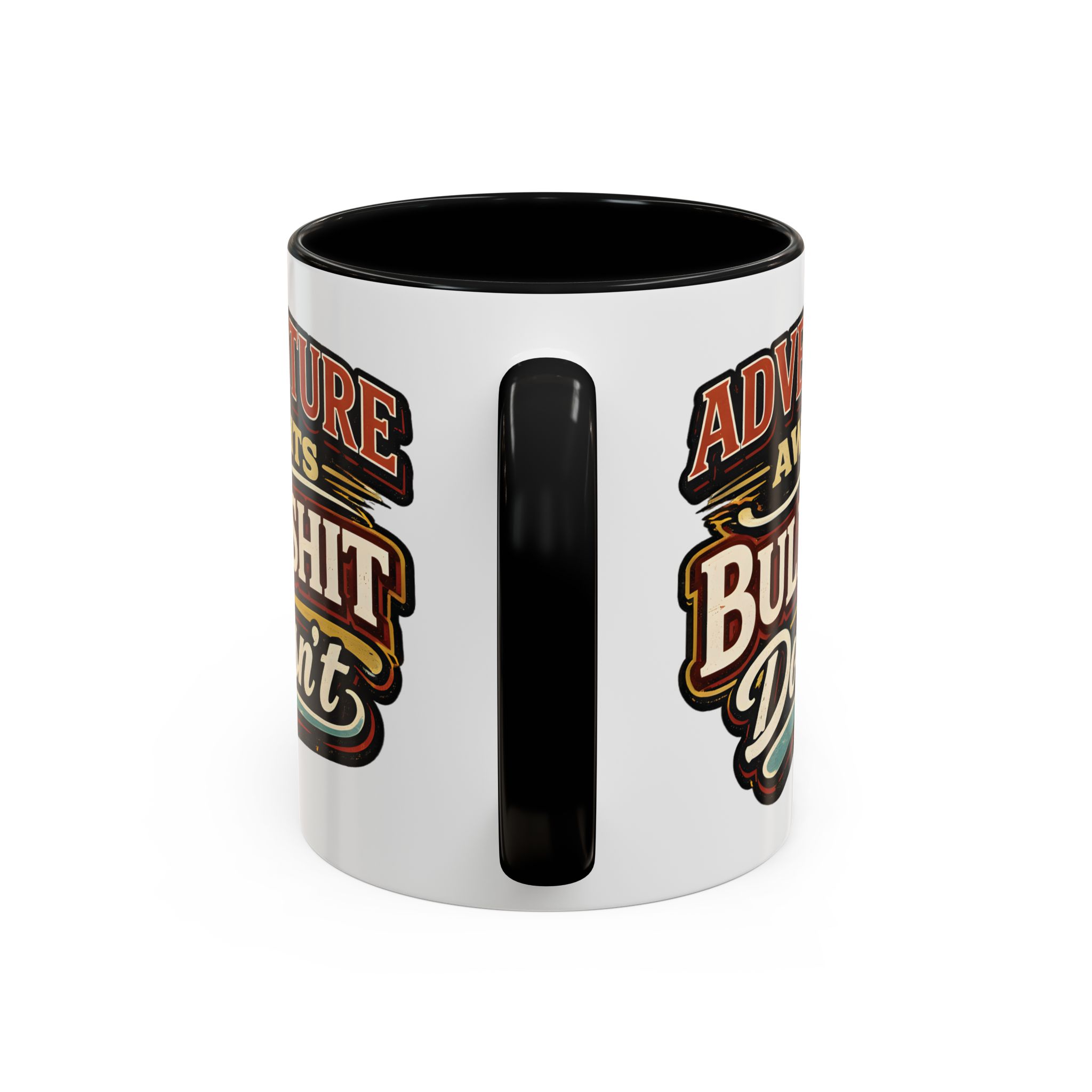 Accent Coffee Mug (11, 15oz) — "Adventure Awaits" Design F**K-Line