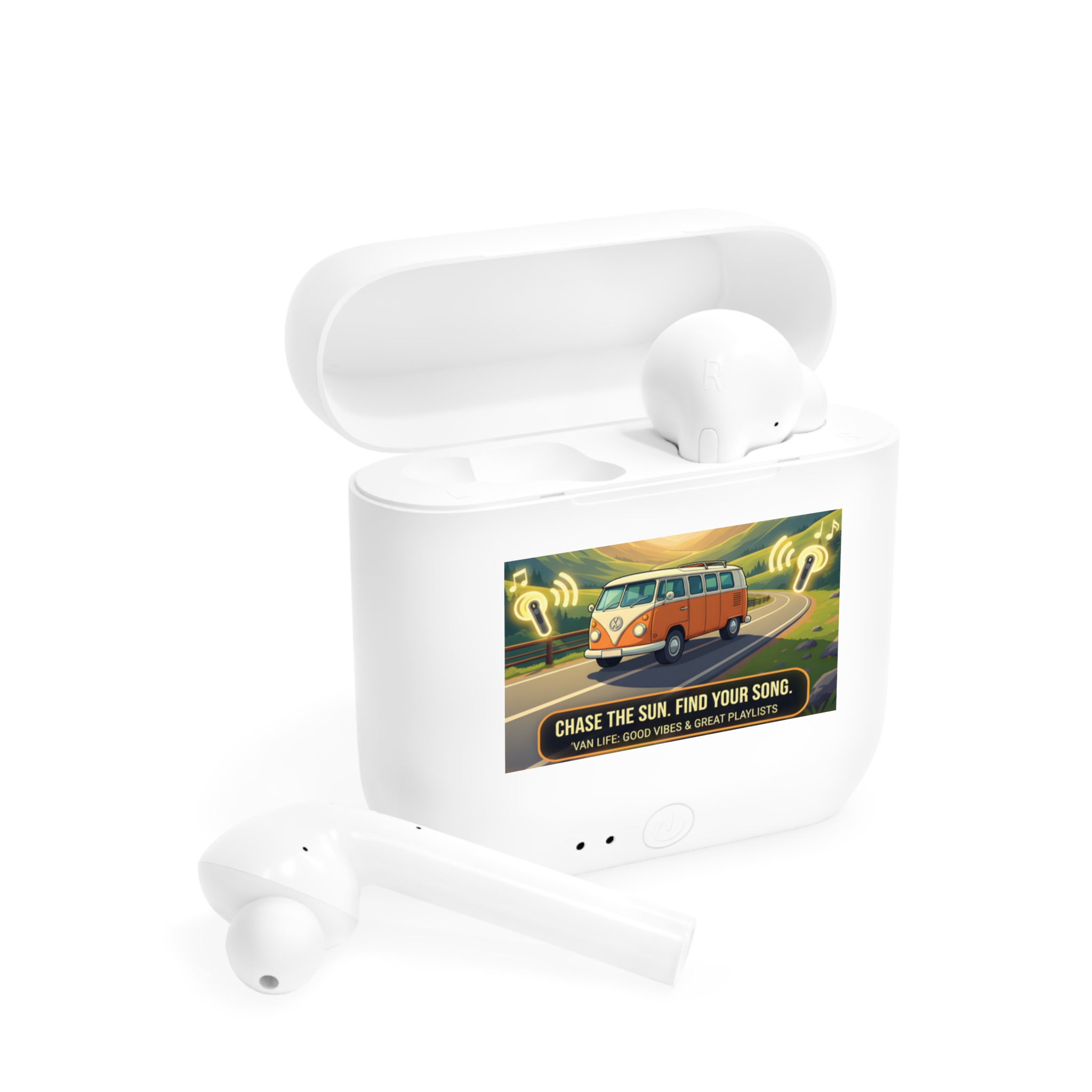 Essos Wireless Earbuds — "Chase the Sun, Find Your Song" Van Life Design