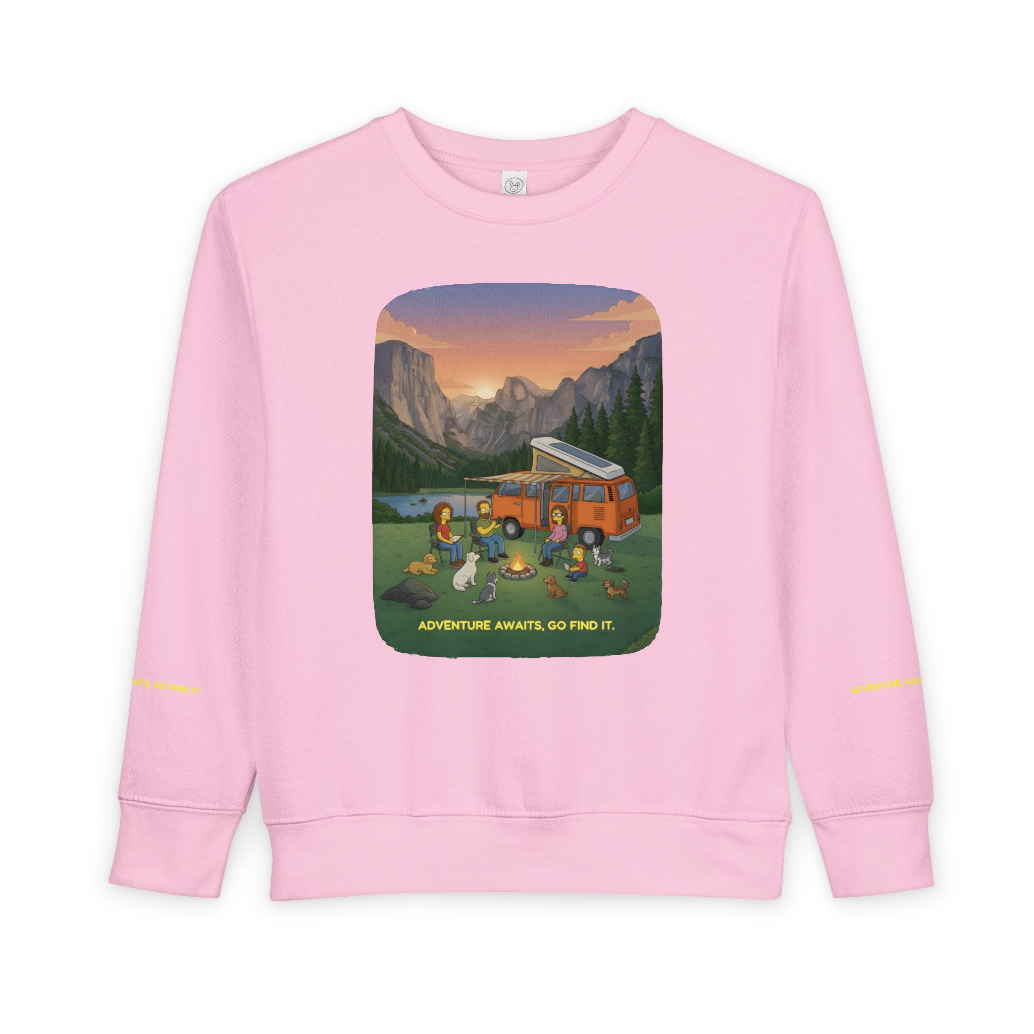 Toddler Sweatshirt - "Adventure Awaits-Go Find It" (Design Sitcom-Line)