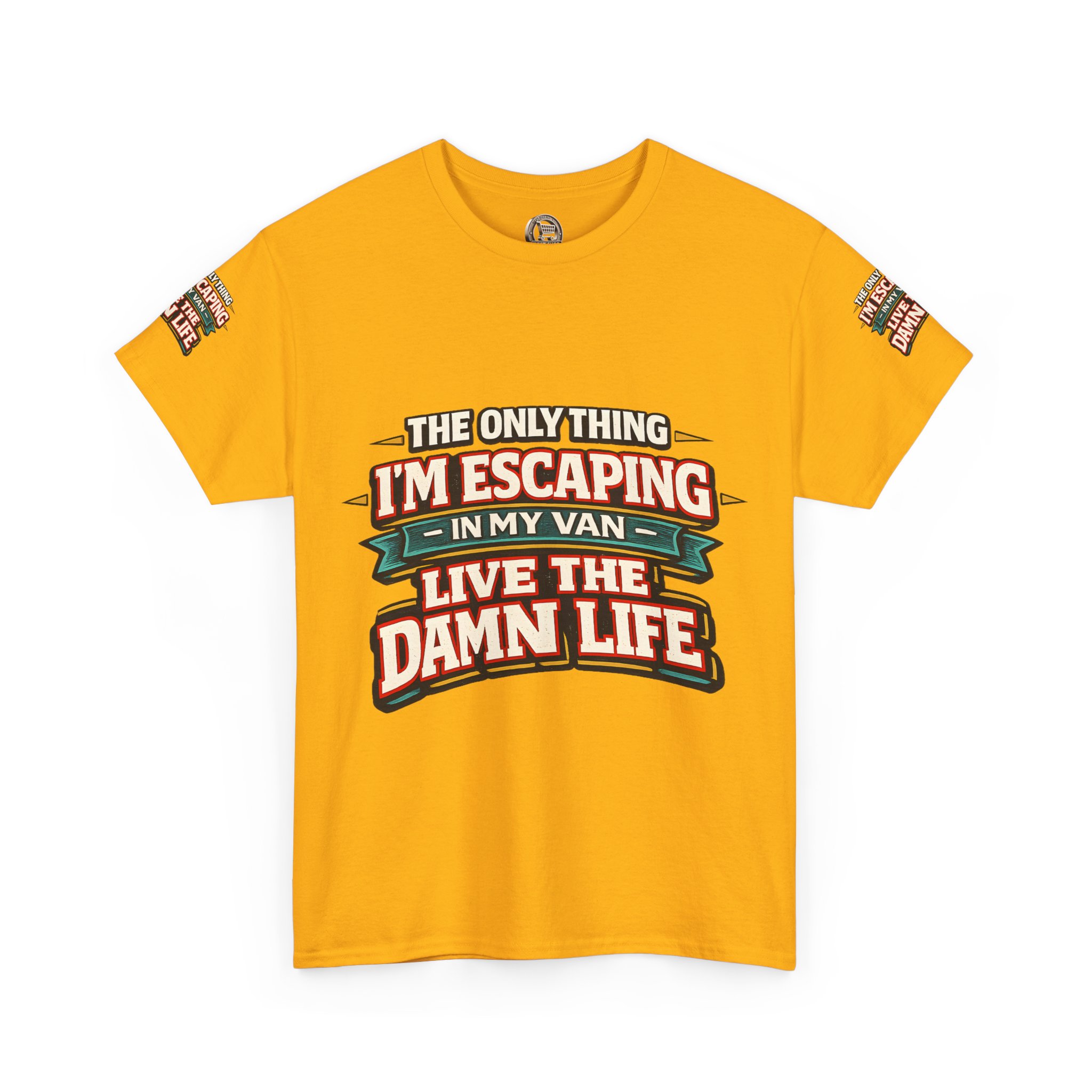 Unisex Heavy Cotton Tee — "The Only Thing I´m Escaping" Design F**K-Line