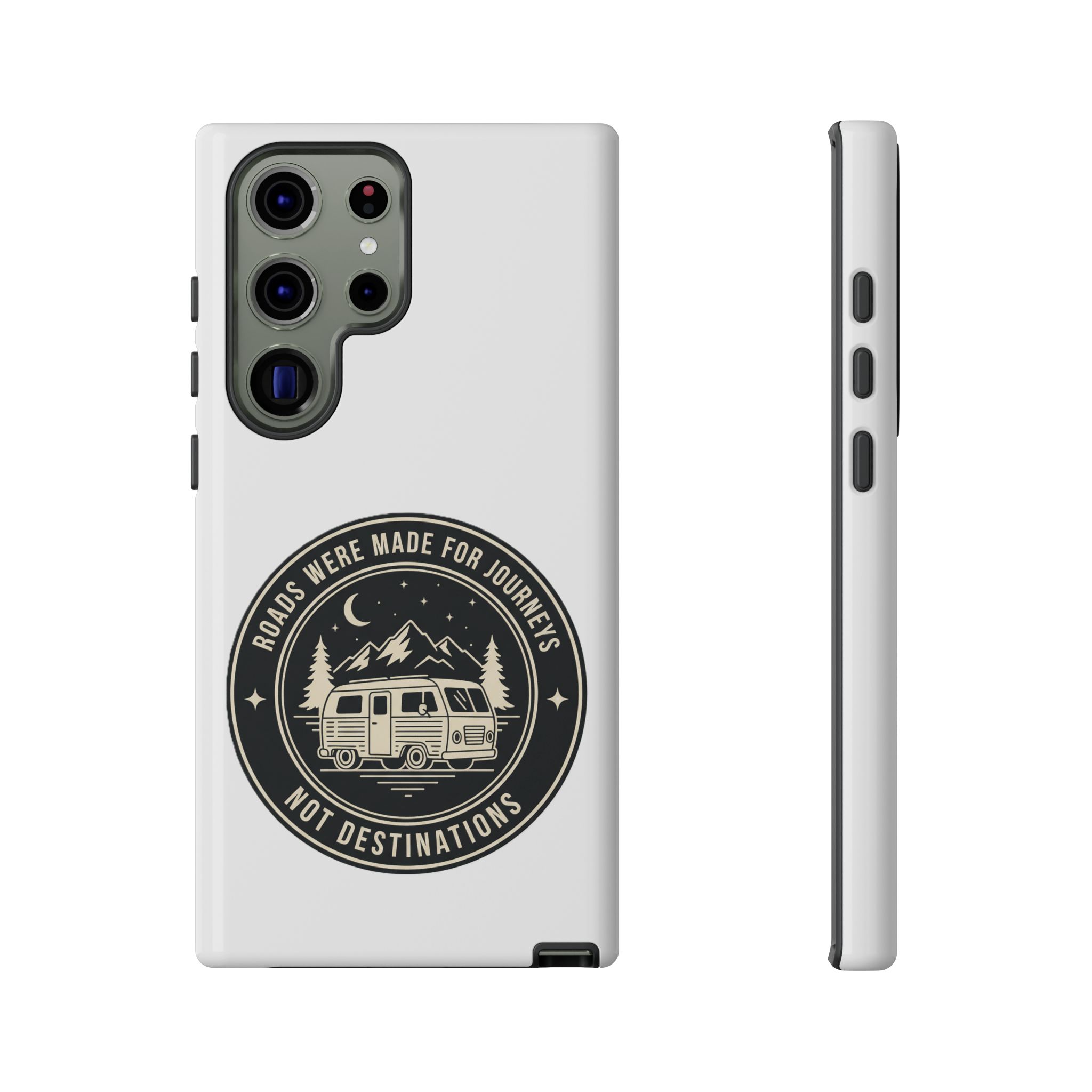 Phone Case — "ROAD WHERE MADE FOR JOURNEYS-NOT DESTINATIONS" Camper Van Design