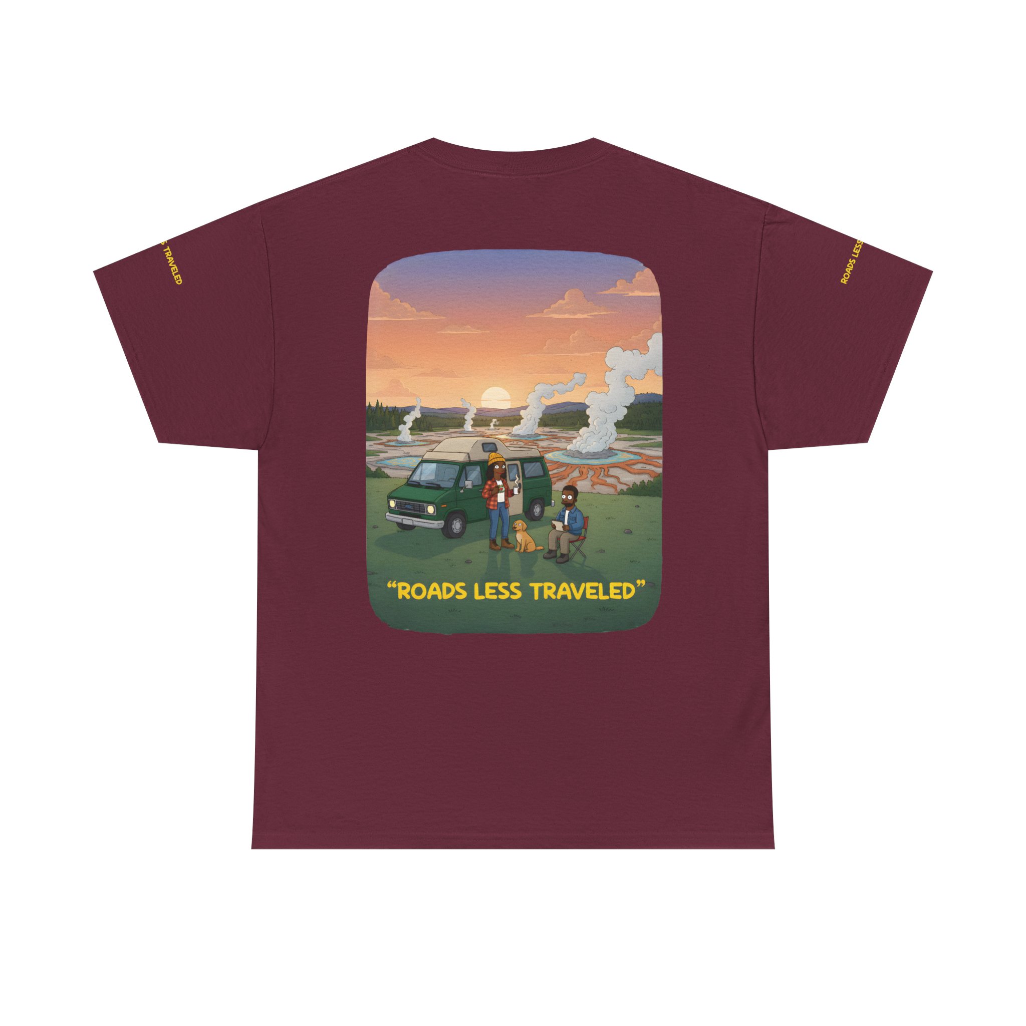 15186677185142905082_2048.jpeg Unisex Heavy Cotton Tee — "Roads Less Traveled" Design Sitcom-Line