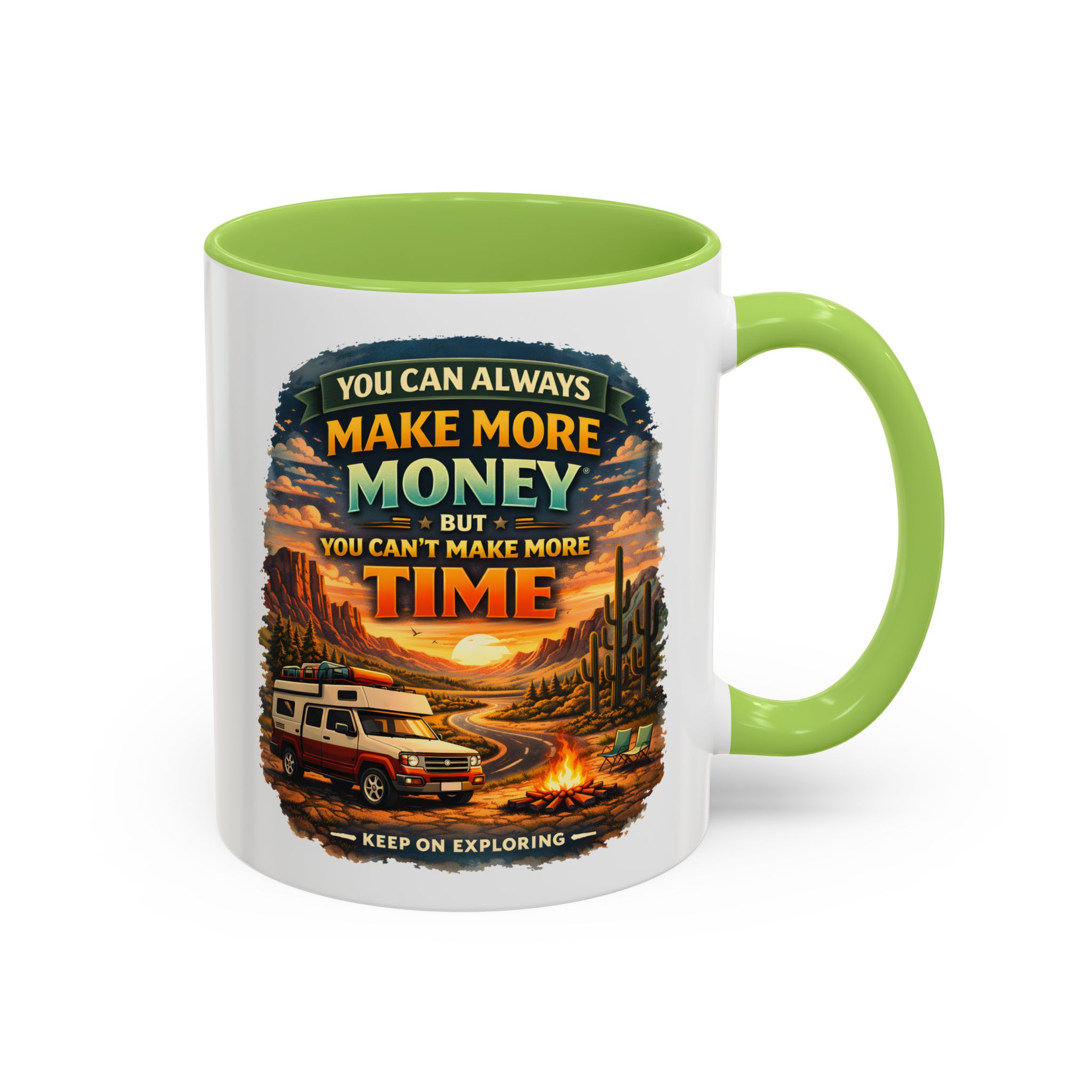 15210344642814660188_2048.jpeg Accent Coffee Mug (11, 15oz) — "You Can Always Make More Money" Design Scenic-Line