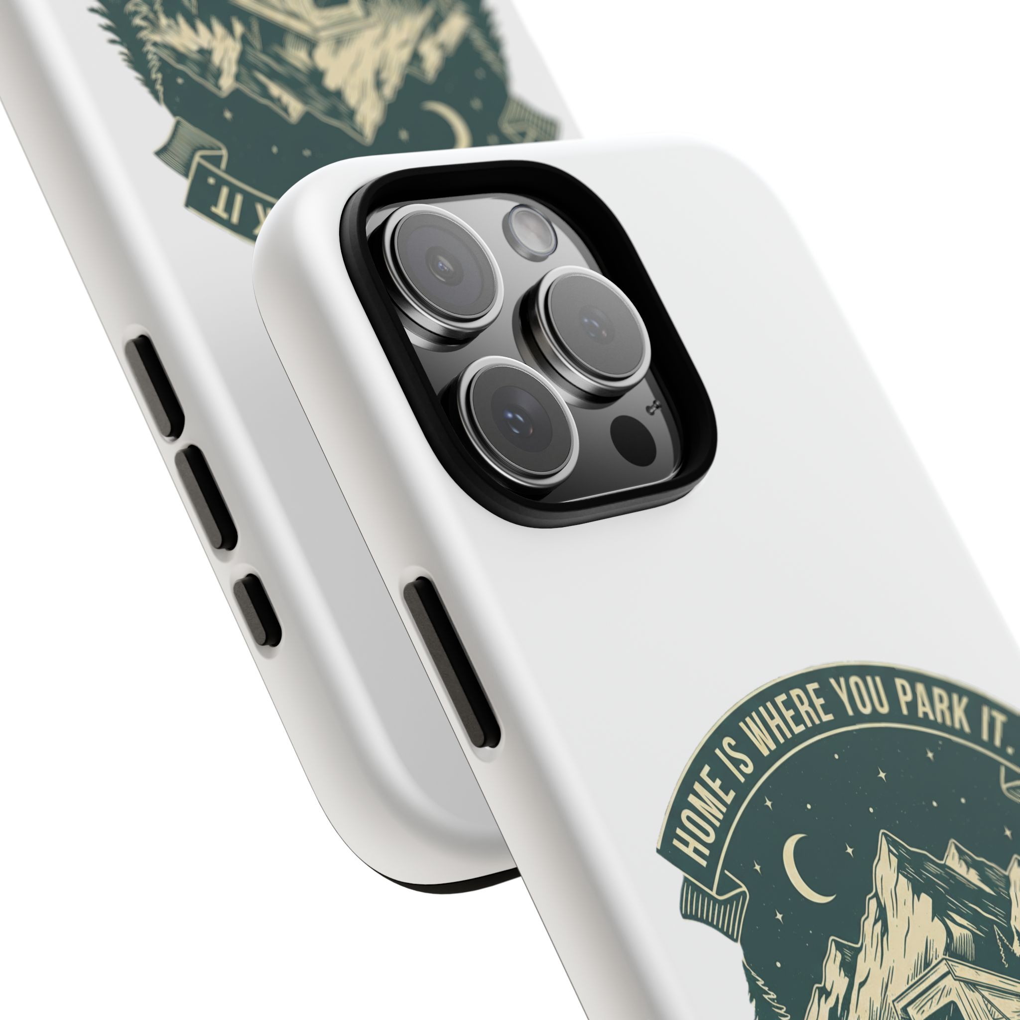 Phone Case — "Home Is Where You Park It-Adventure is the destination" Camper Van Design