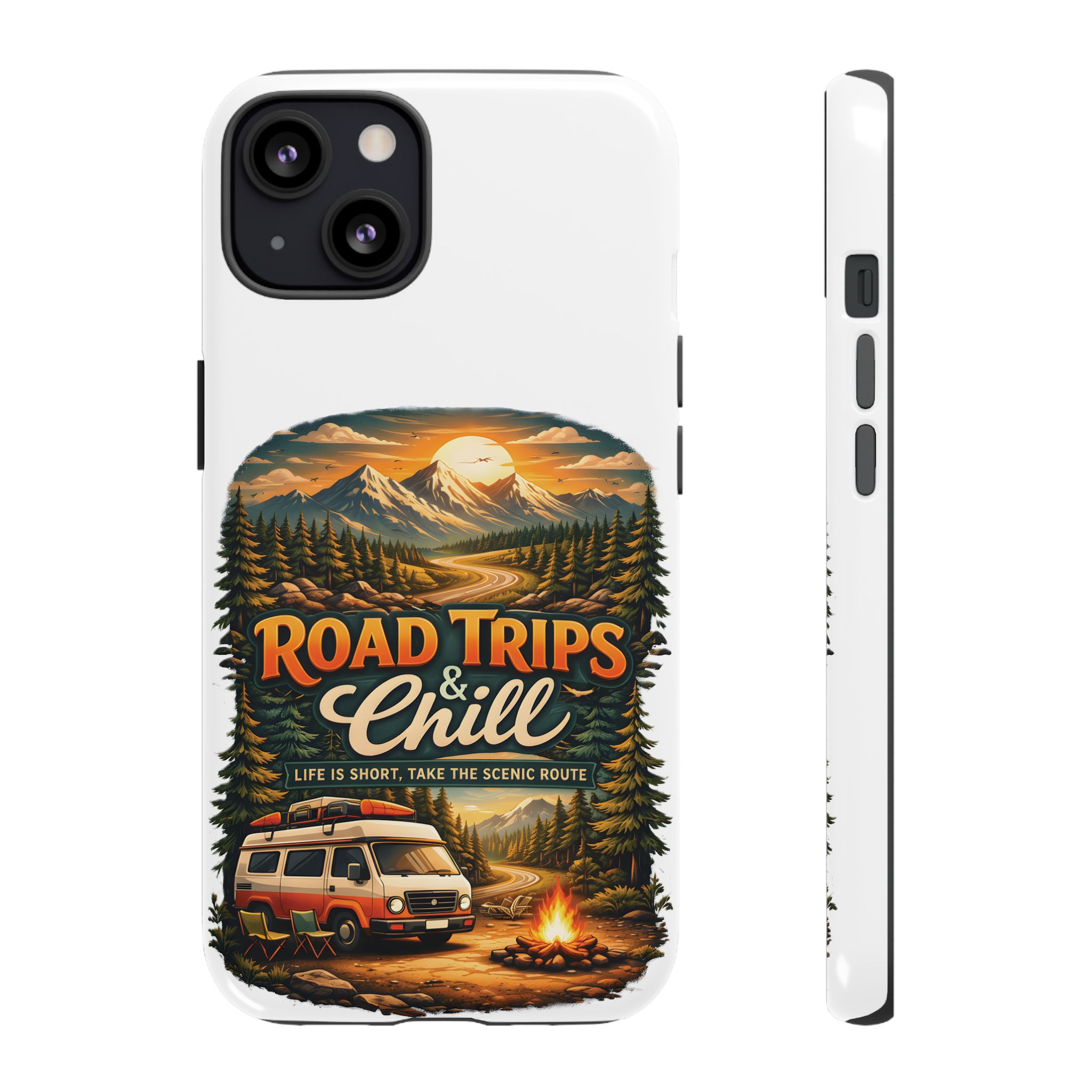 Phone Case — "Road Trips and Chill" (Design Scenic-Line)