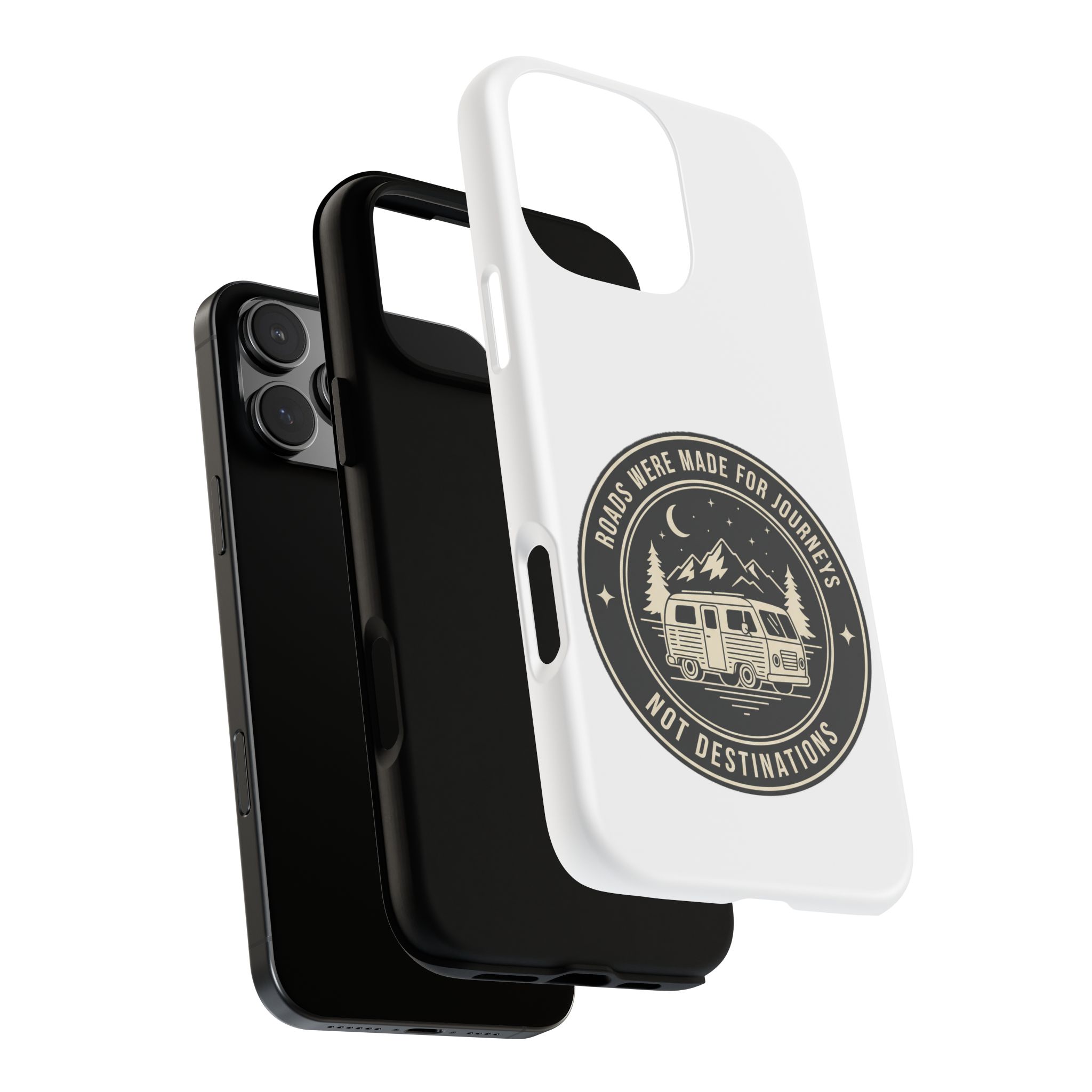Phone Case — "ROAD WHERE MADE FOR JOURNEYS-NOT DESTINATIONS" Camper Van Design