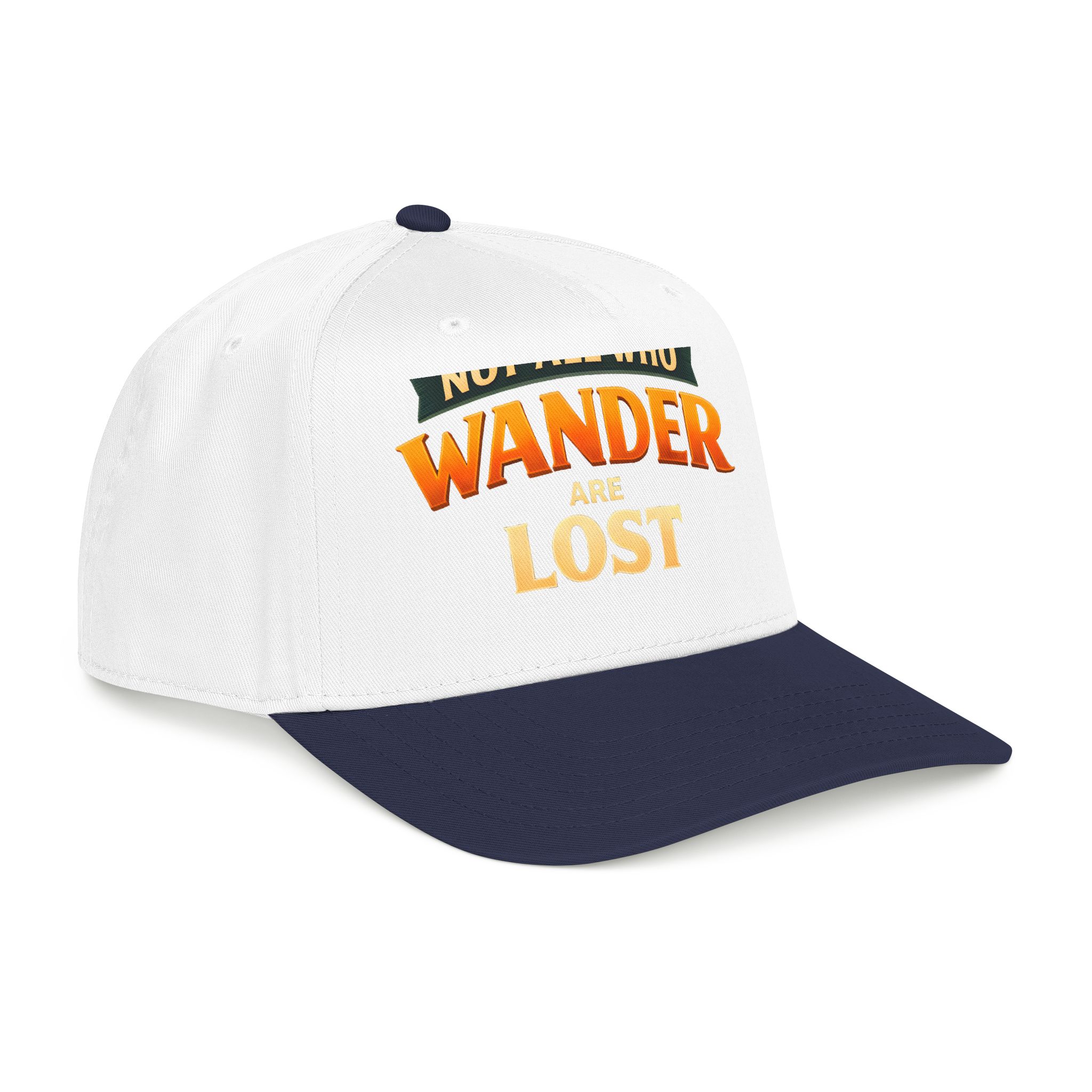 Baseball Cap - "Not All Who Wander Are Lost" Design Scenic-Line