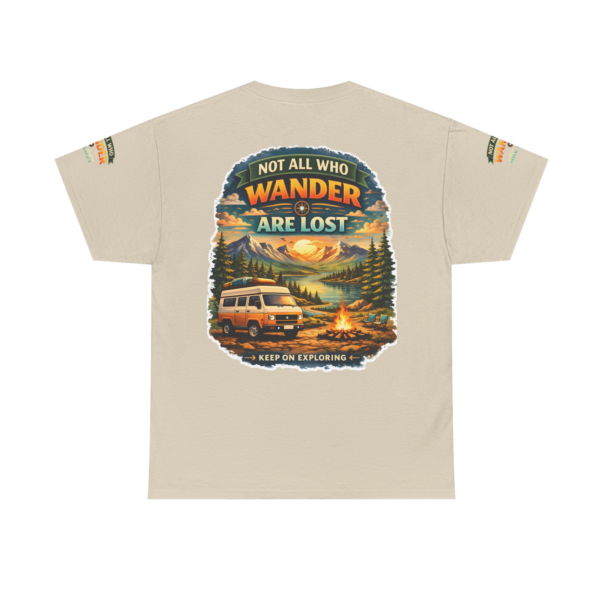15261462683831906188_2048.jpeg Unisex Heavy Cotton Tee — "Not All Who Wander Are Lost" Design Scenic-Line