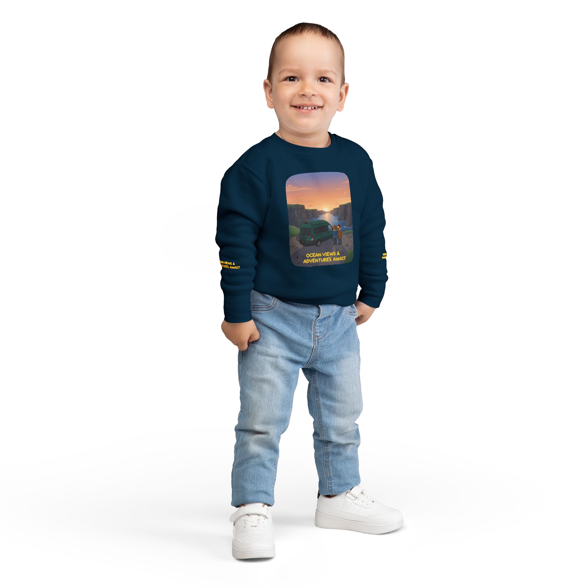 15261735268227863954_2048-1.jpeg Toddler Sweatshirt - "Ocean Views-Adventures Awaits" (Design Sitcom-Line)