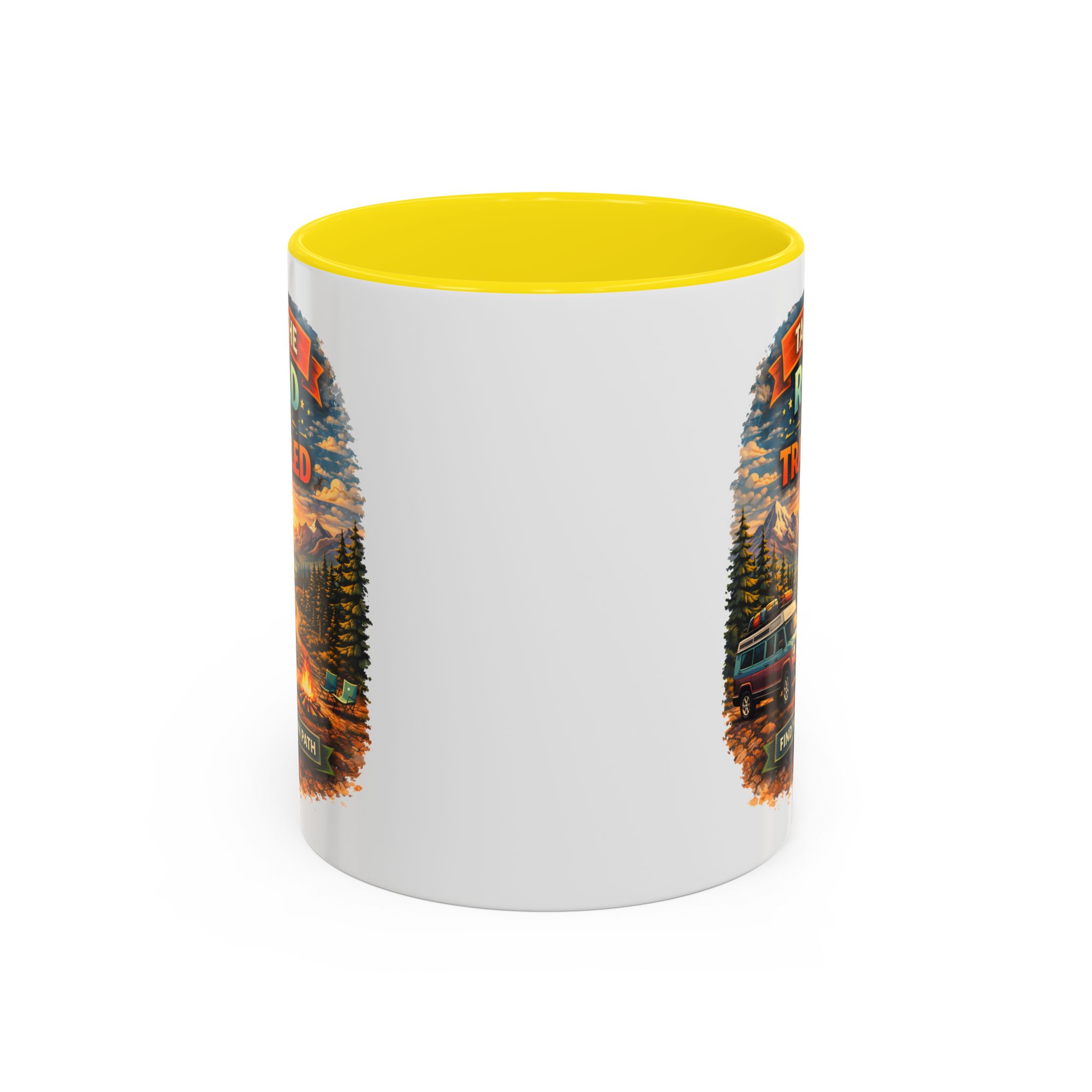 15271211938165988011_2048.jpeg Accent Coffee Mug (11, 15oz) — "Take The Road Less Traveled" Design Scenic-Line