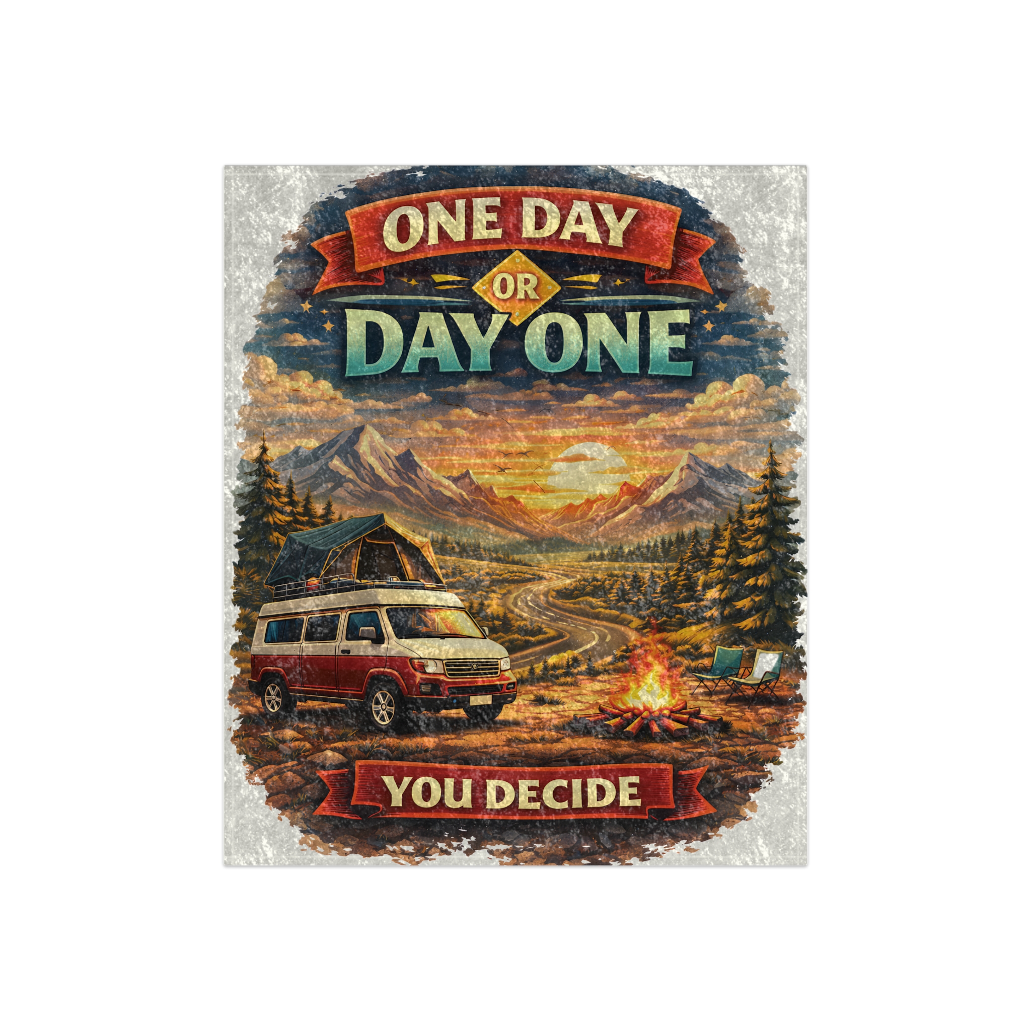 15281732982801452314_2048.jpeg Crushed Velvet Blanket —"One Day Or Day One" Design Scenic-Line (Campervan)