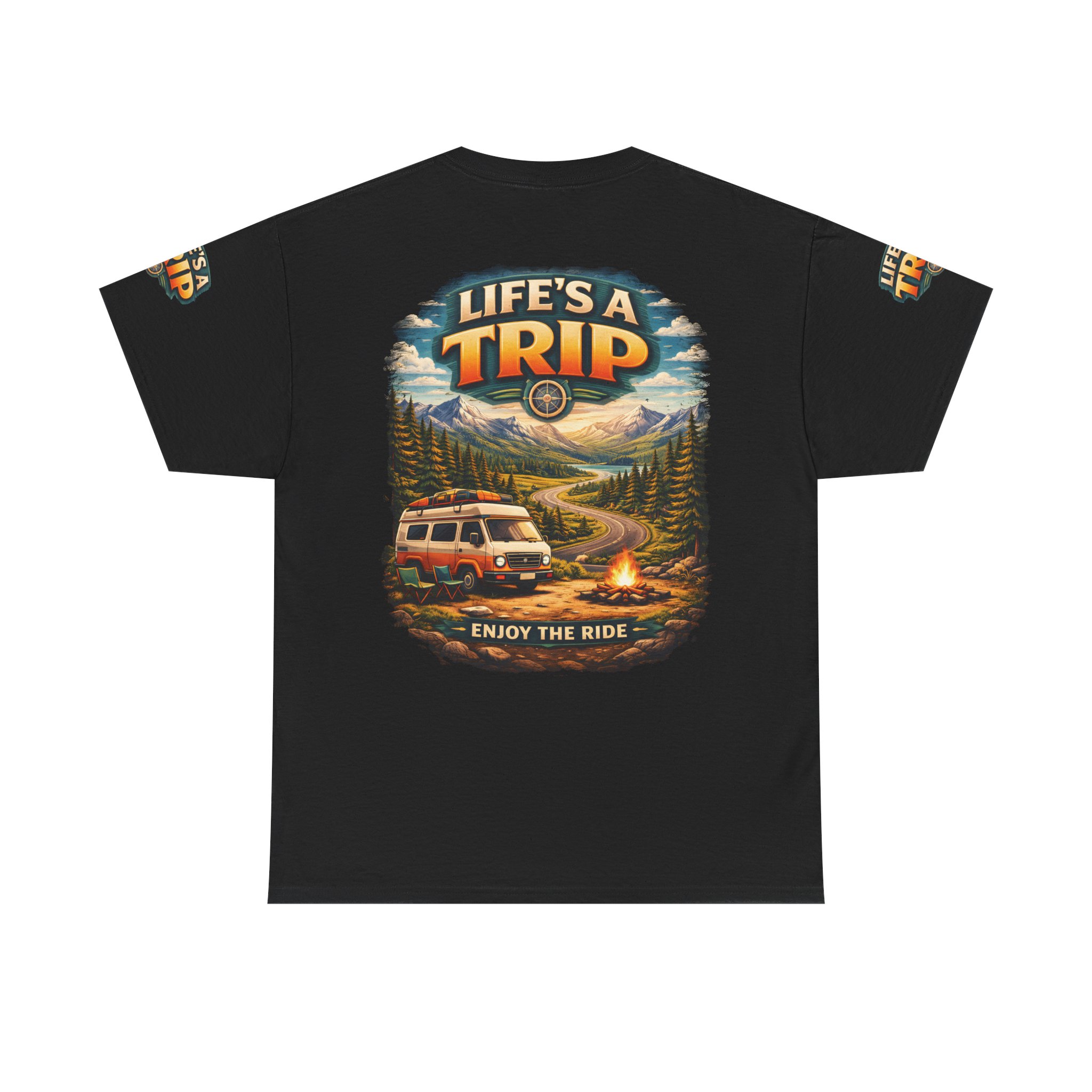 15283266090106843753_2048.jpeg Unisex Heavy Cotton Tee — "Live´s A Trip-Enjoy The Ride" Design Scenic-Line