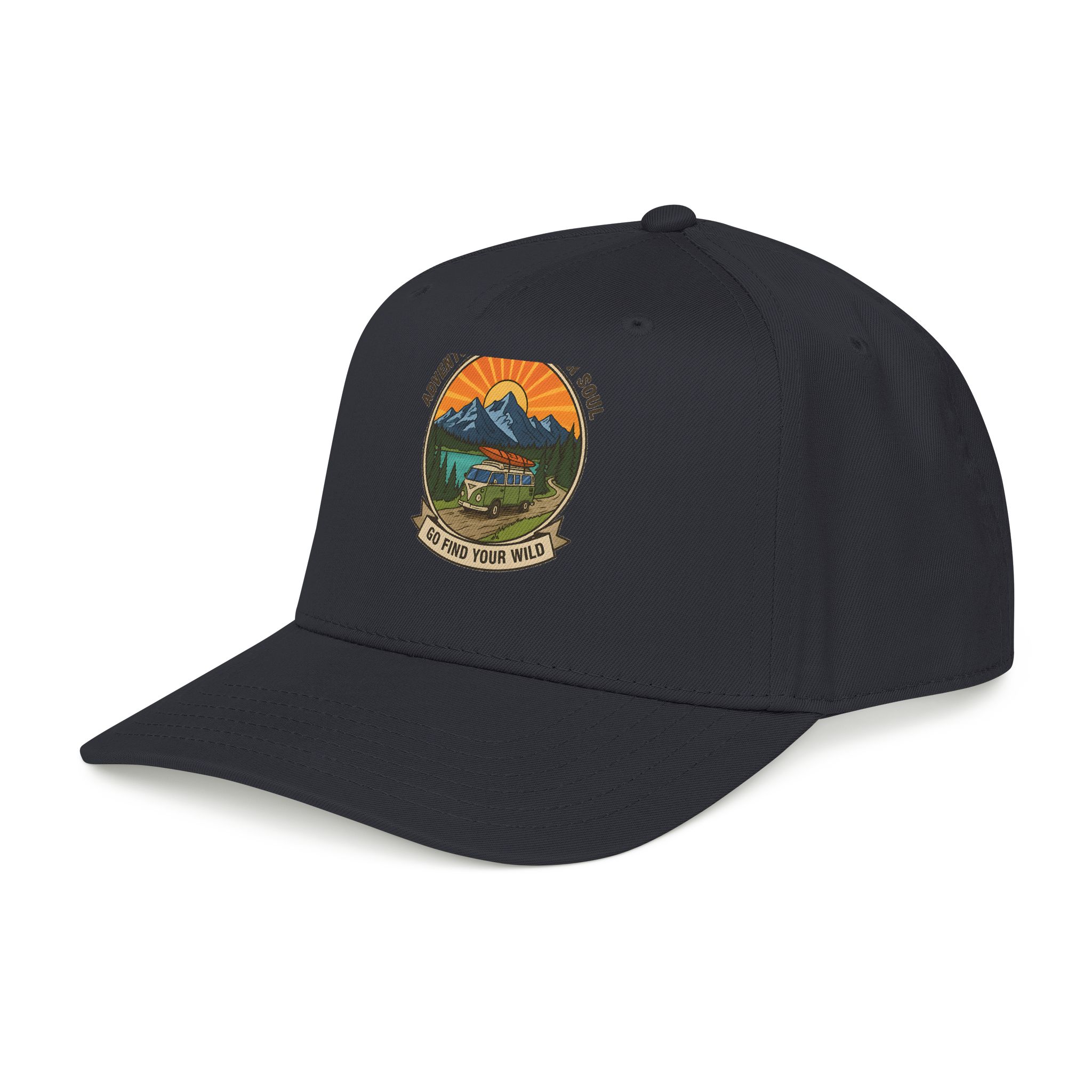Baseball Cap — "Go Find Your Wild" Outdoor Patch