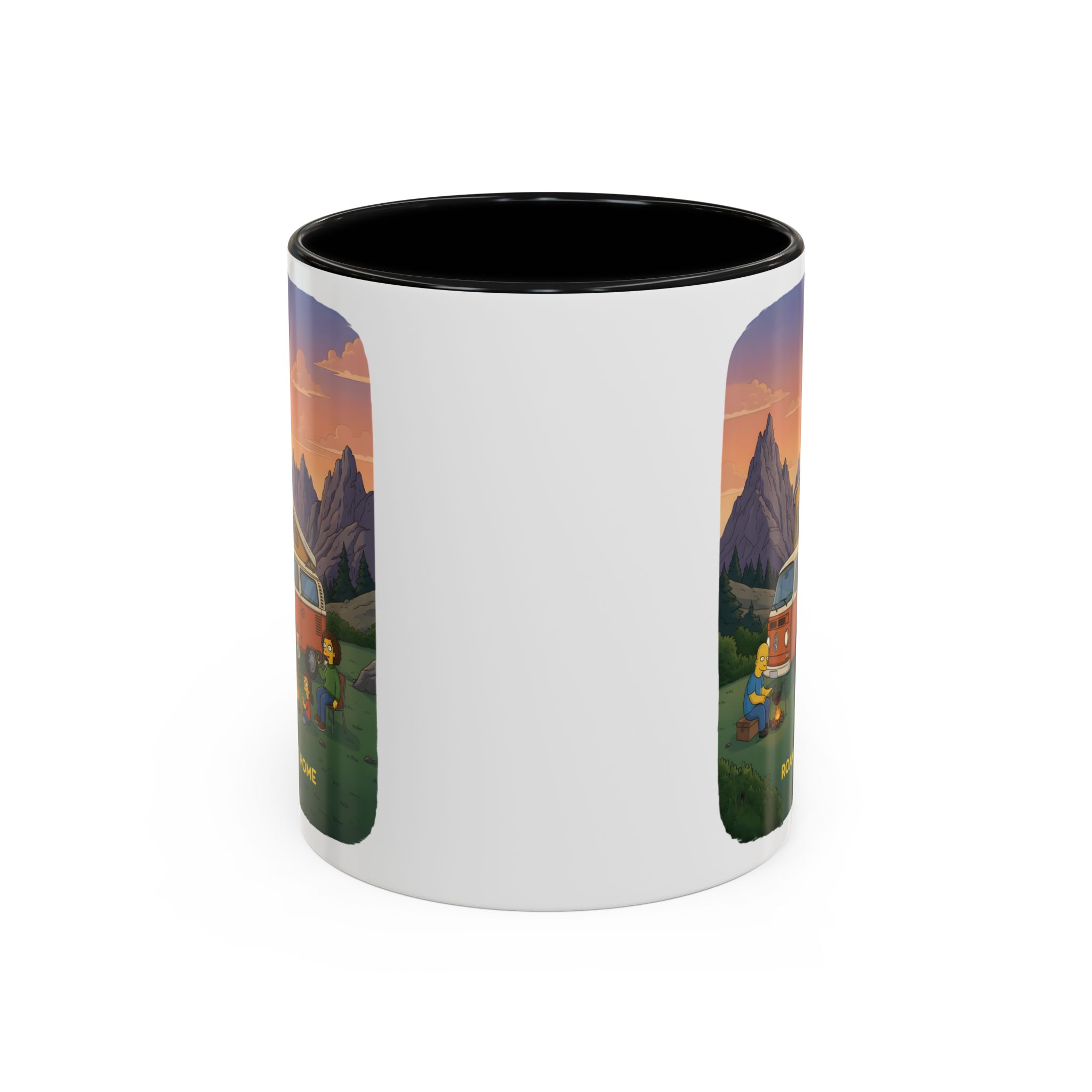Accent Coffee Mug (11, 15oz) — "Roam Sweet Home" Design Sitcom-Line