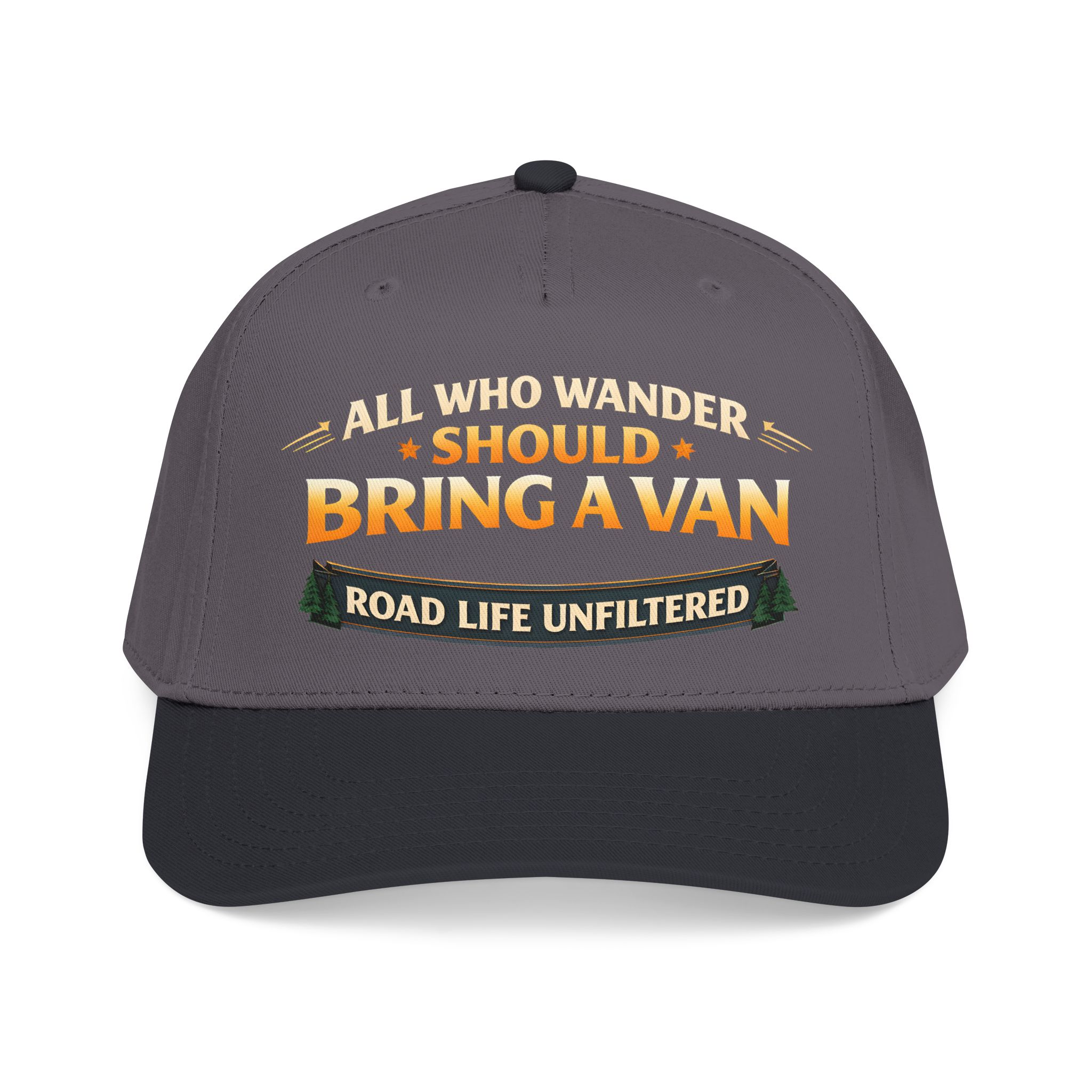 Baseball Cap - "All Who wander Should Bring A Van" Design Scenic-Line