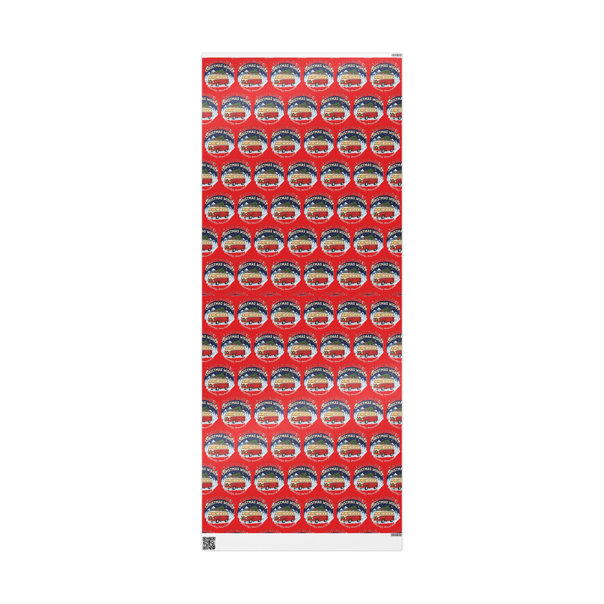 Christmas Camper Wrapping Paper - Retro RV Holiday Gift Wrap