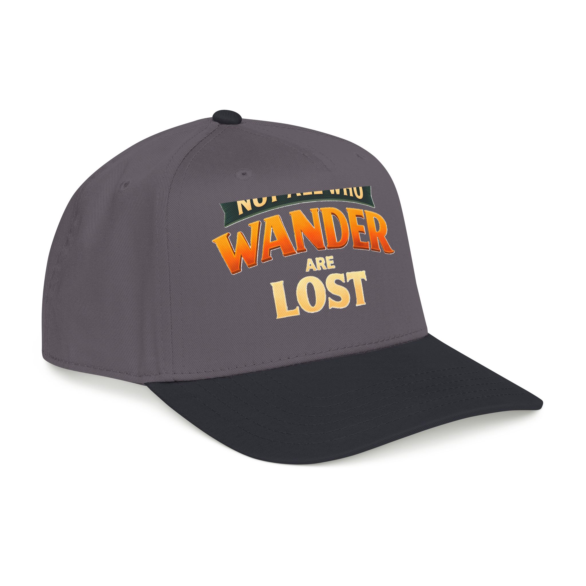 Baseball Cap - "Not All Who Wander Are Lost" Design Scenic-Line