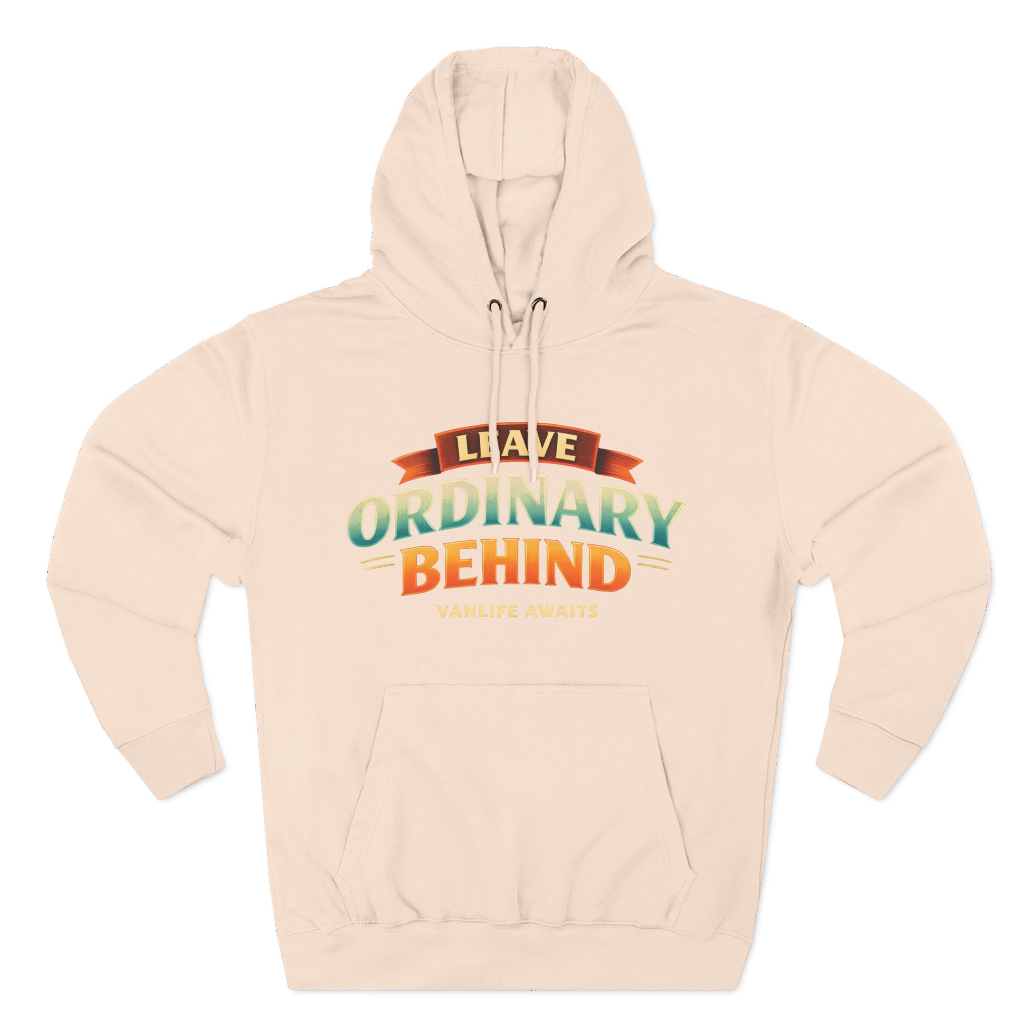 15325589686242378177_2048.jpeg Three-Panel Fleece Hoodie - "Leave Ordinary Behind" Design Scenic-Line
