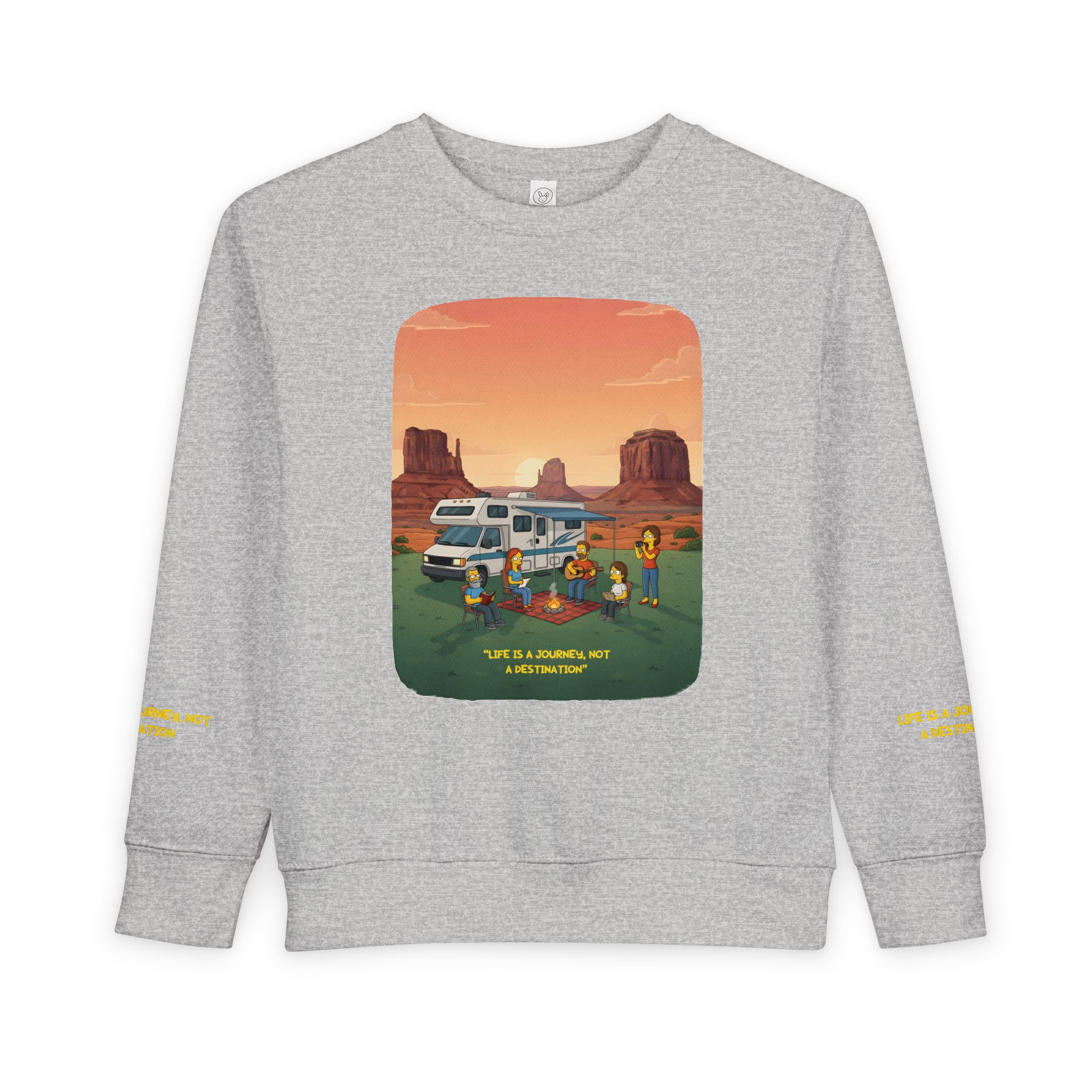 Toddler Sweatshirt - "Life Is A Journey-Not A Destination" (Design Sitcom-Line)