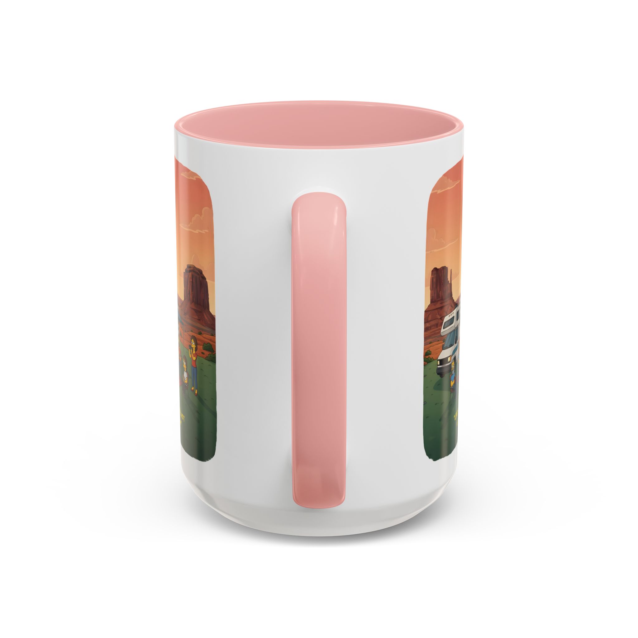 Accent Coffee Mug (11, 15oz) — "Life Is A Journey-Not A Destination" Design Sitcom-Line