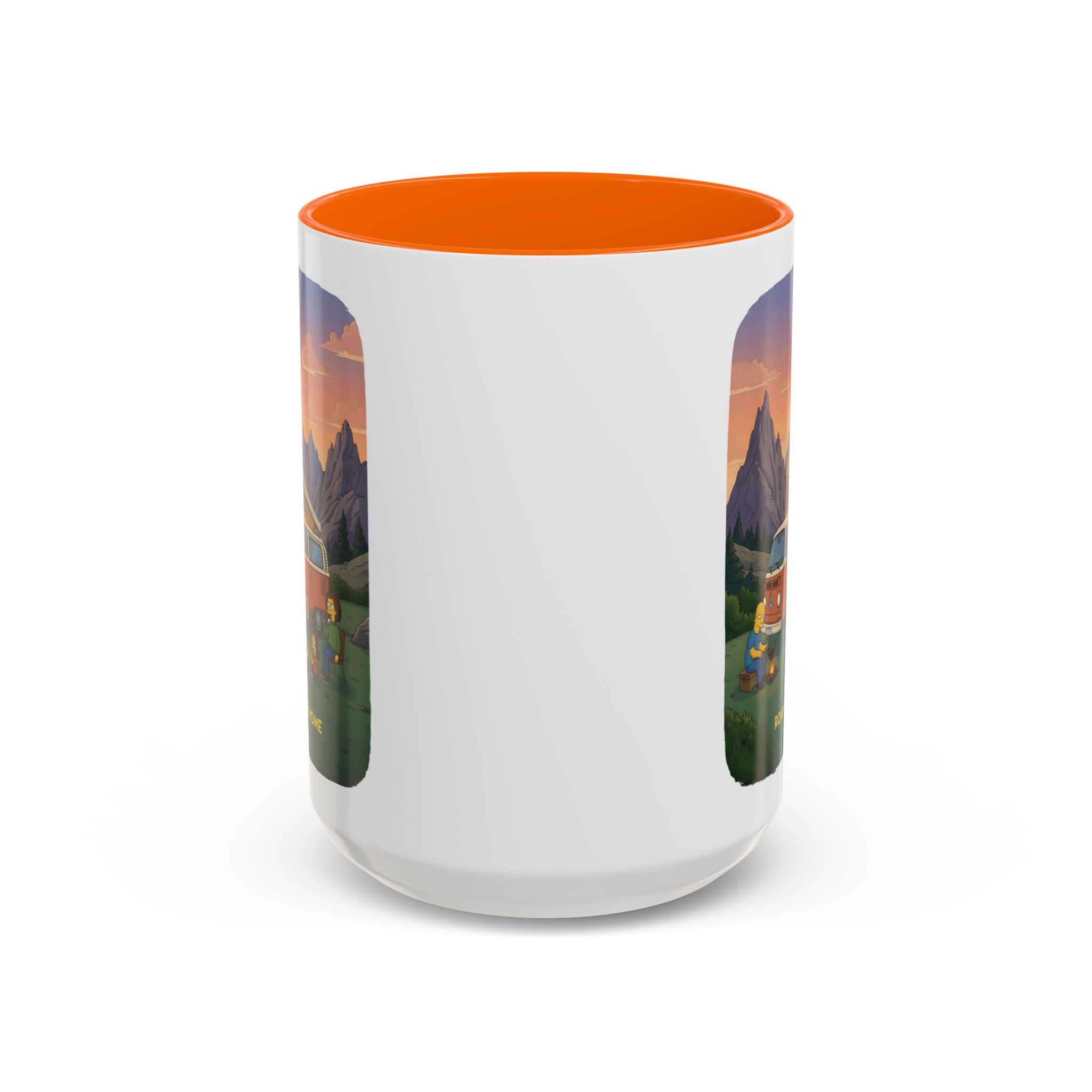 Accent Coffee Mug (11, 15oz) — "Roam Sweet Home" Design Sitcom-Line