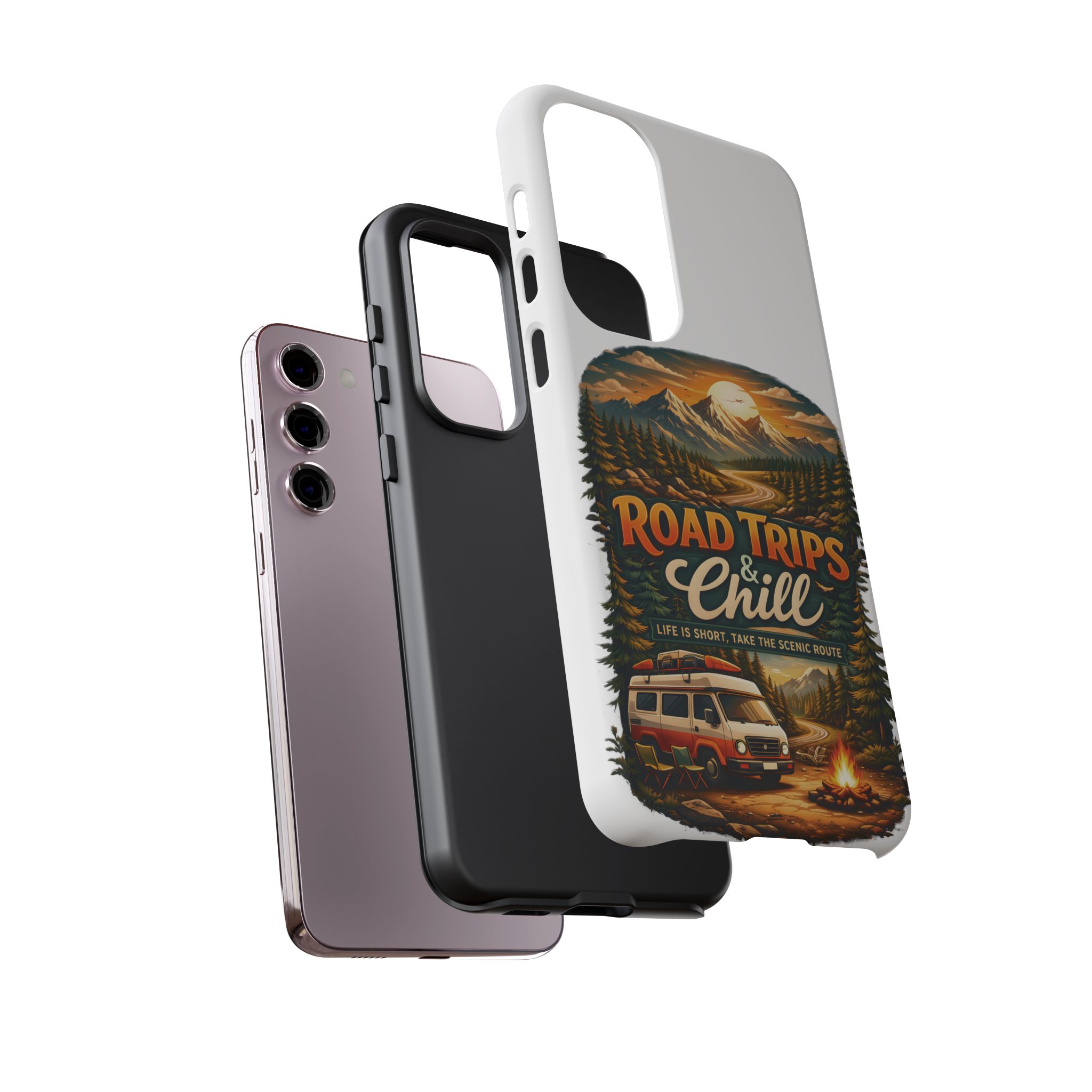 Phone Case — "Road Trips and Chill" (Design Scenic-Line)