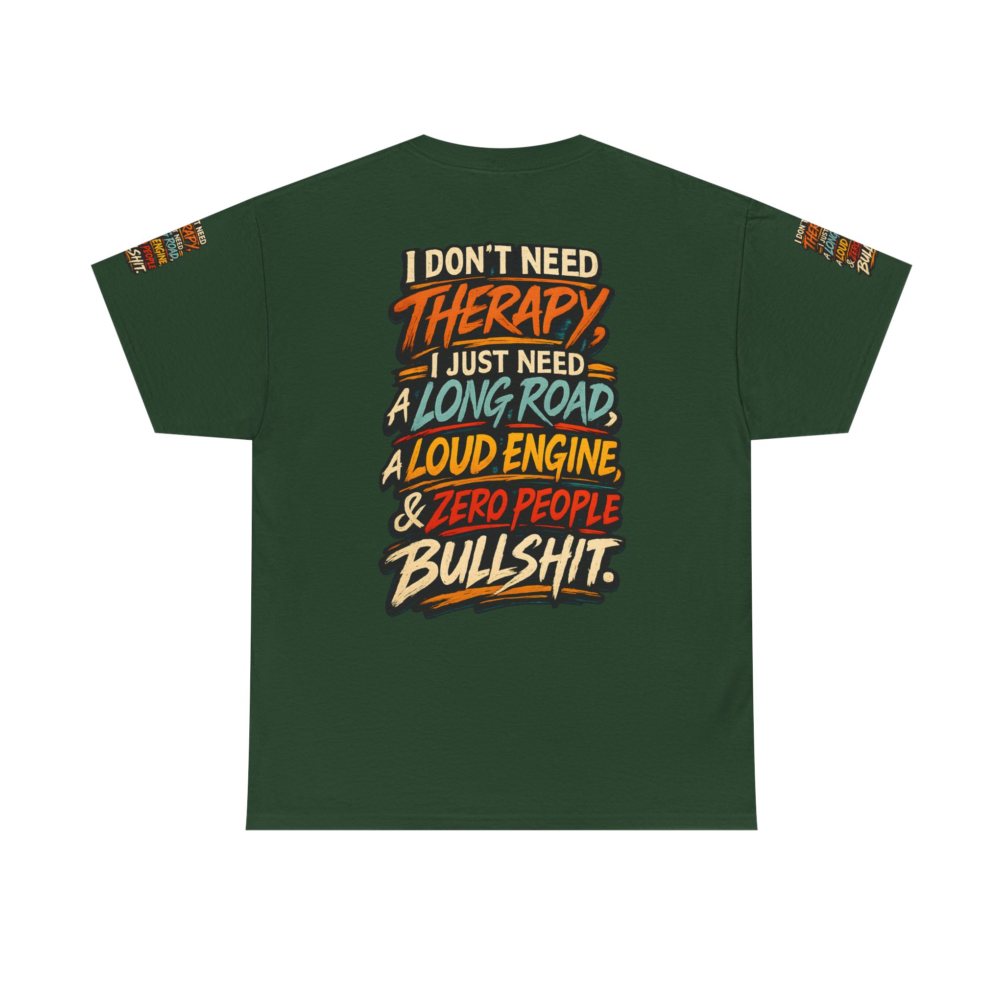 Unisex Heavy Cotton Tee — "I Dont Need Therapy" Design F**K-Line