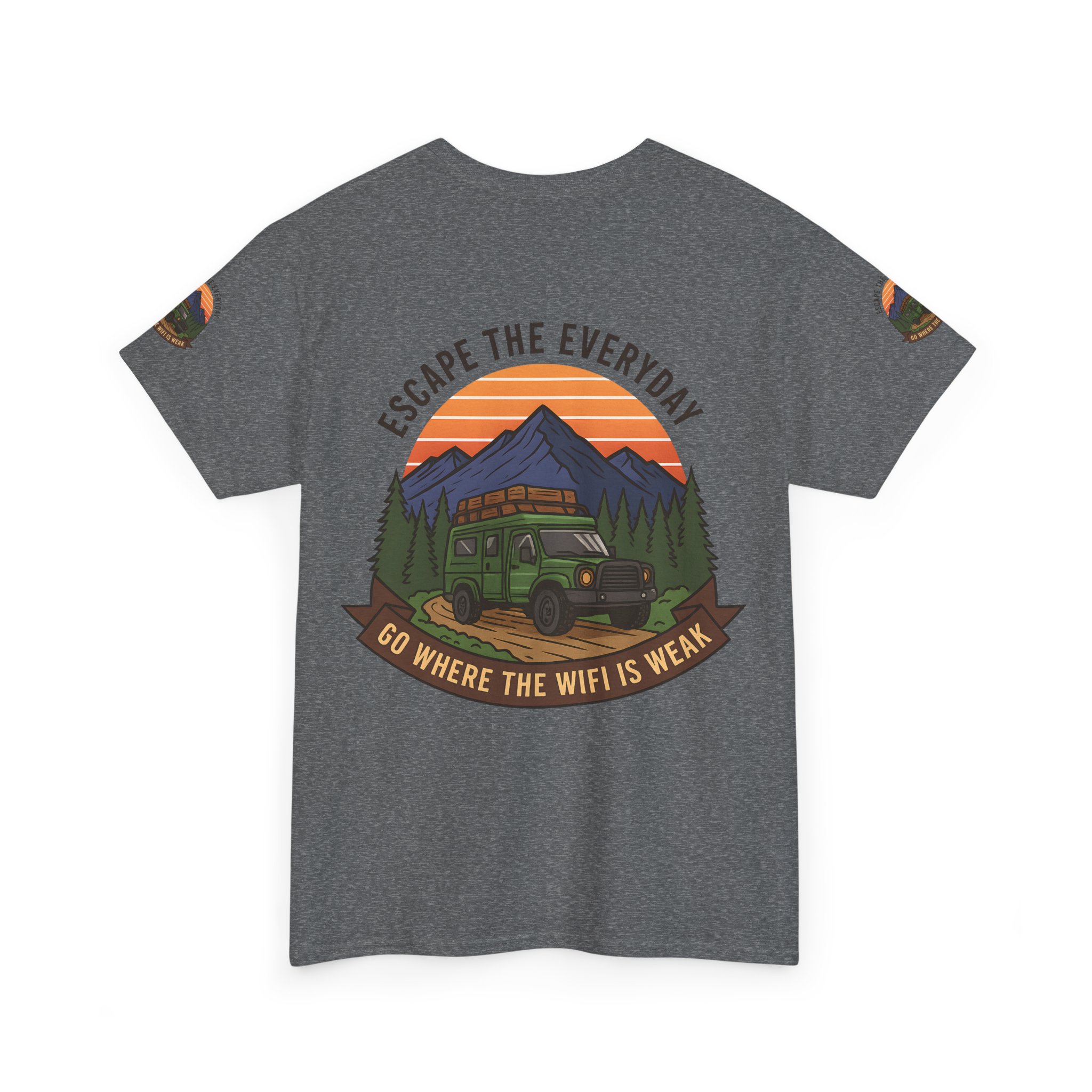 15354828366559316541_2048.jpeg Unisex Heavy Cotton Tee — "Go Where the WiFi Is Weak" Adventure Shirt